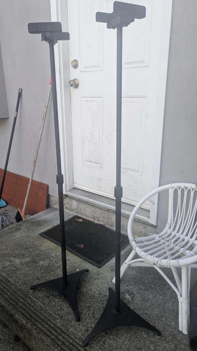 Pair of Adjustable Speaker Stands
