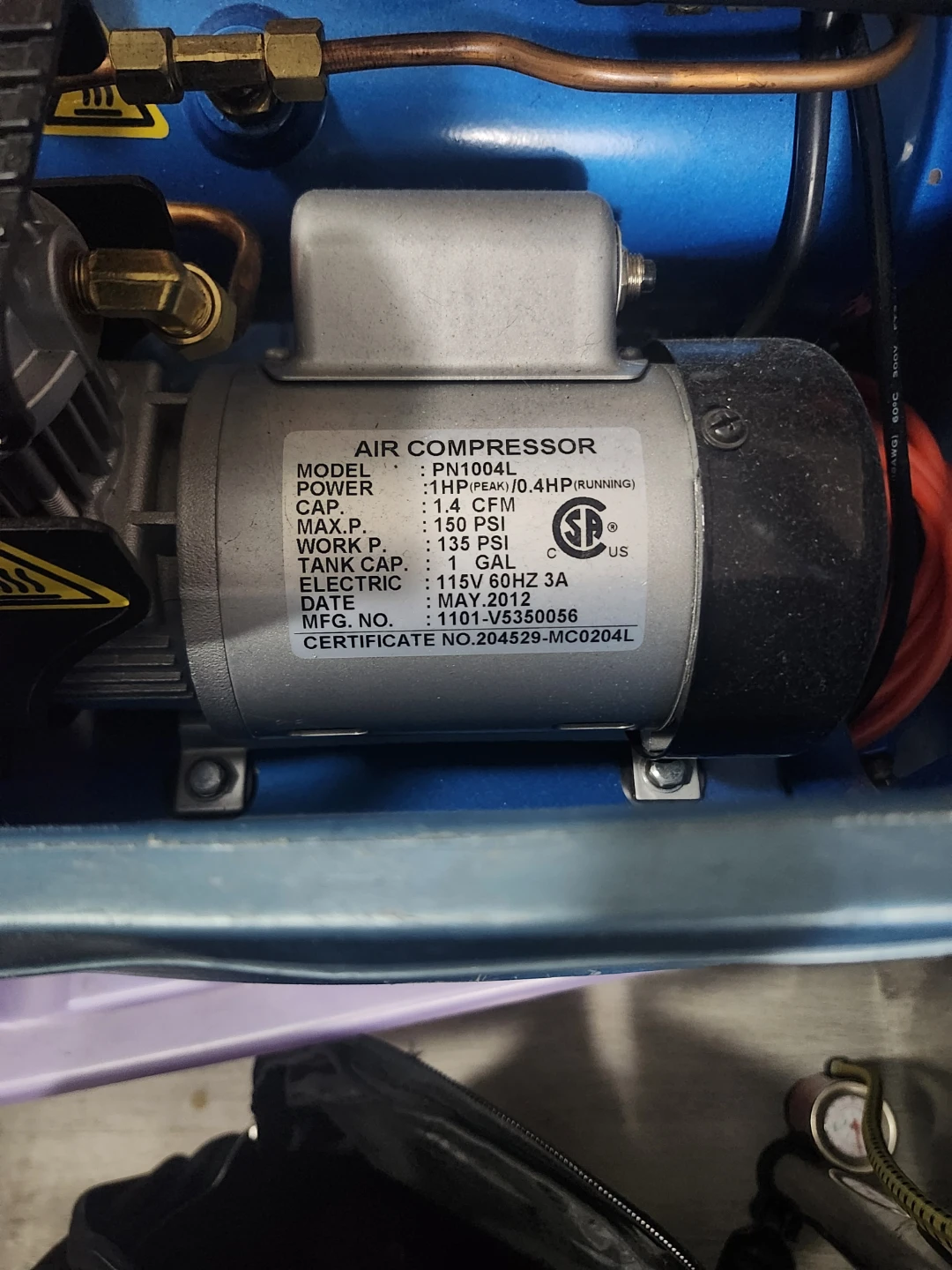Omega Contractor Air Compressor PN1004L and staple guns. - photo 2
