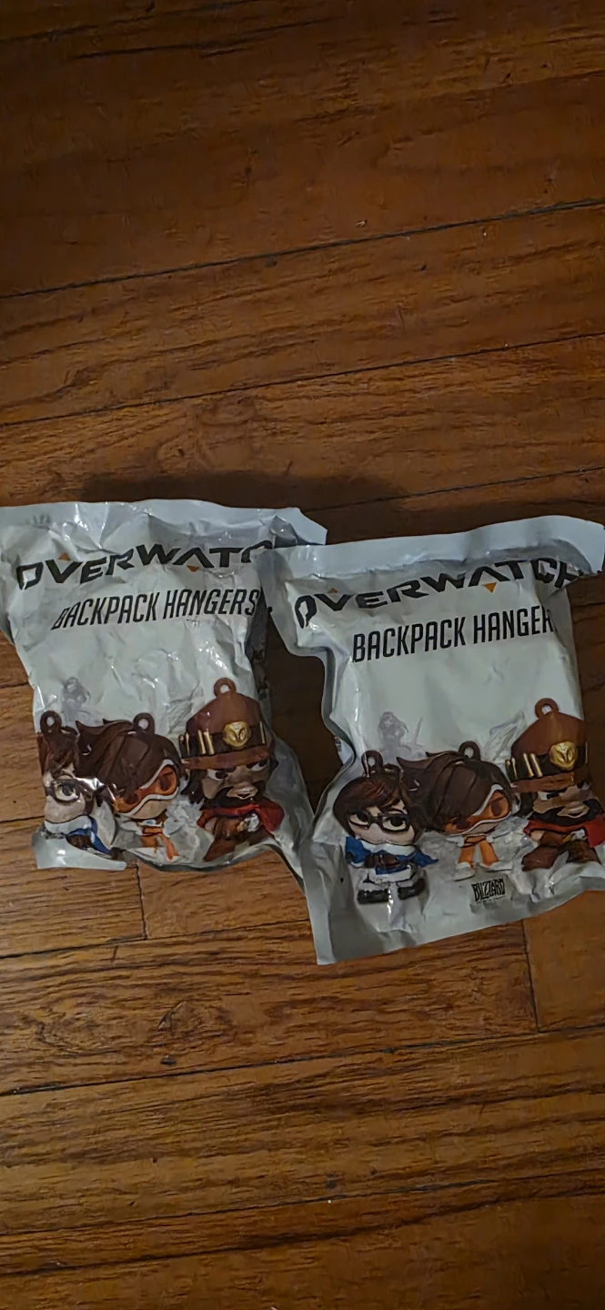 2 Sealed Overwatch Mystery Backpack Hangers
