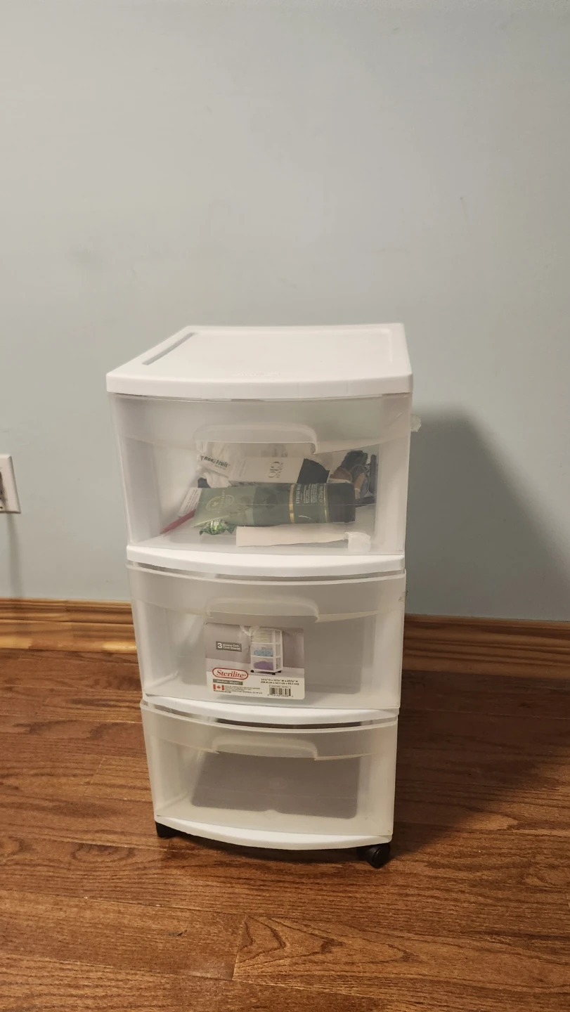 Sterilite 3-Drawer Storage Cart