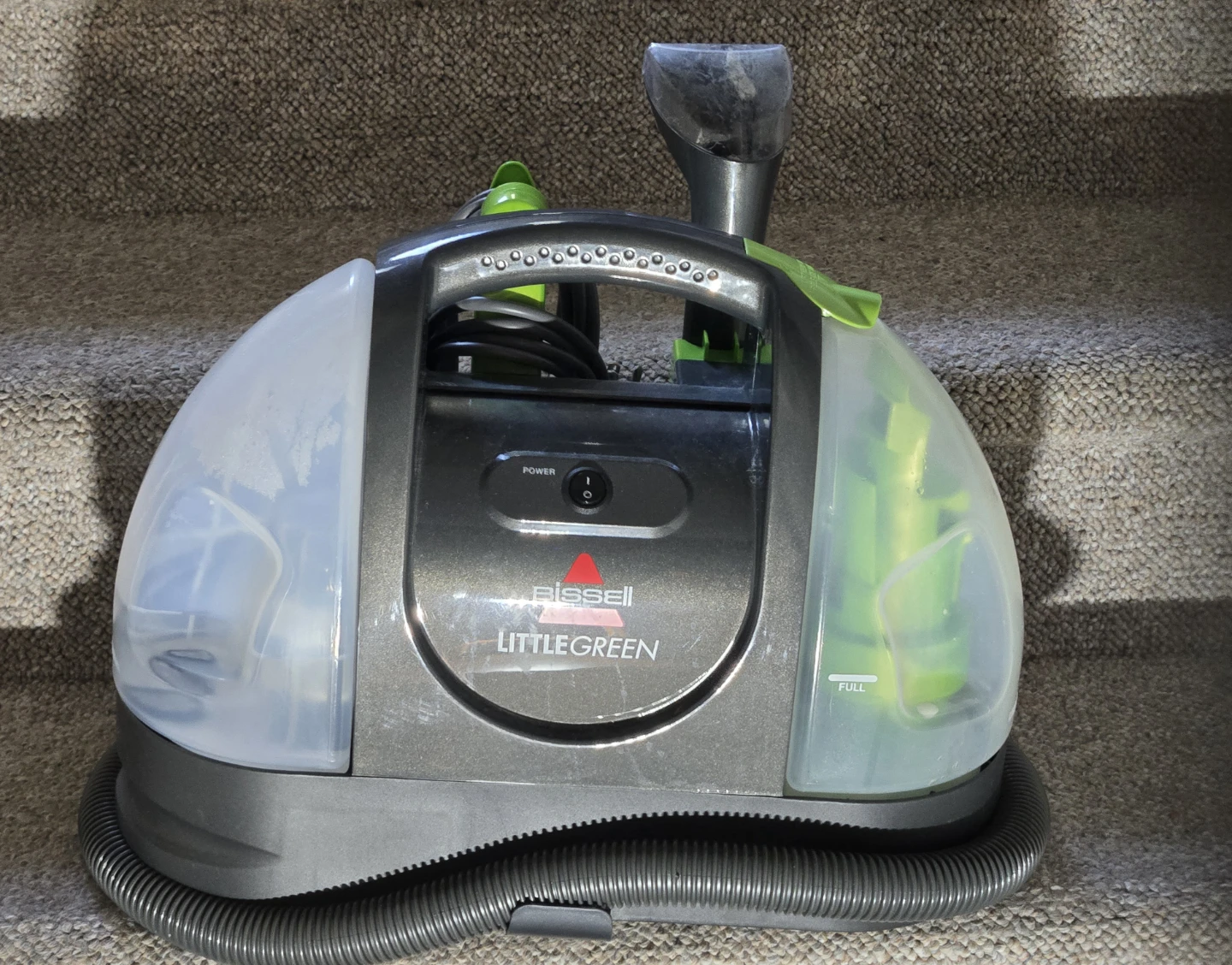 Bissell Little Green Portable Upholstery and Carpet Cleaner.