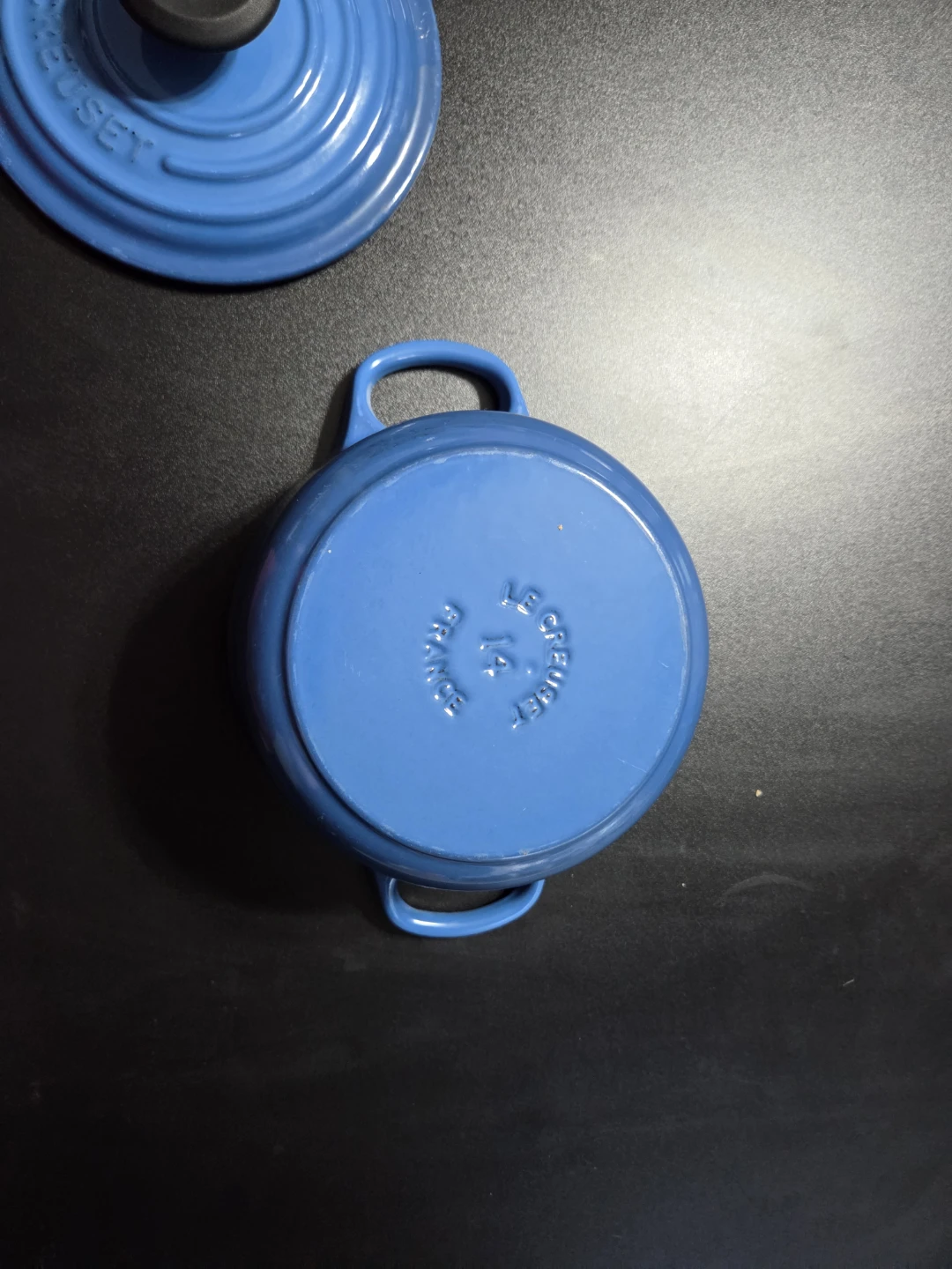 Le Creuset Enameled Cast Iron Mini Cocotte 14cm Blue - photo 2