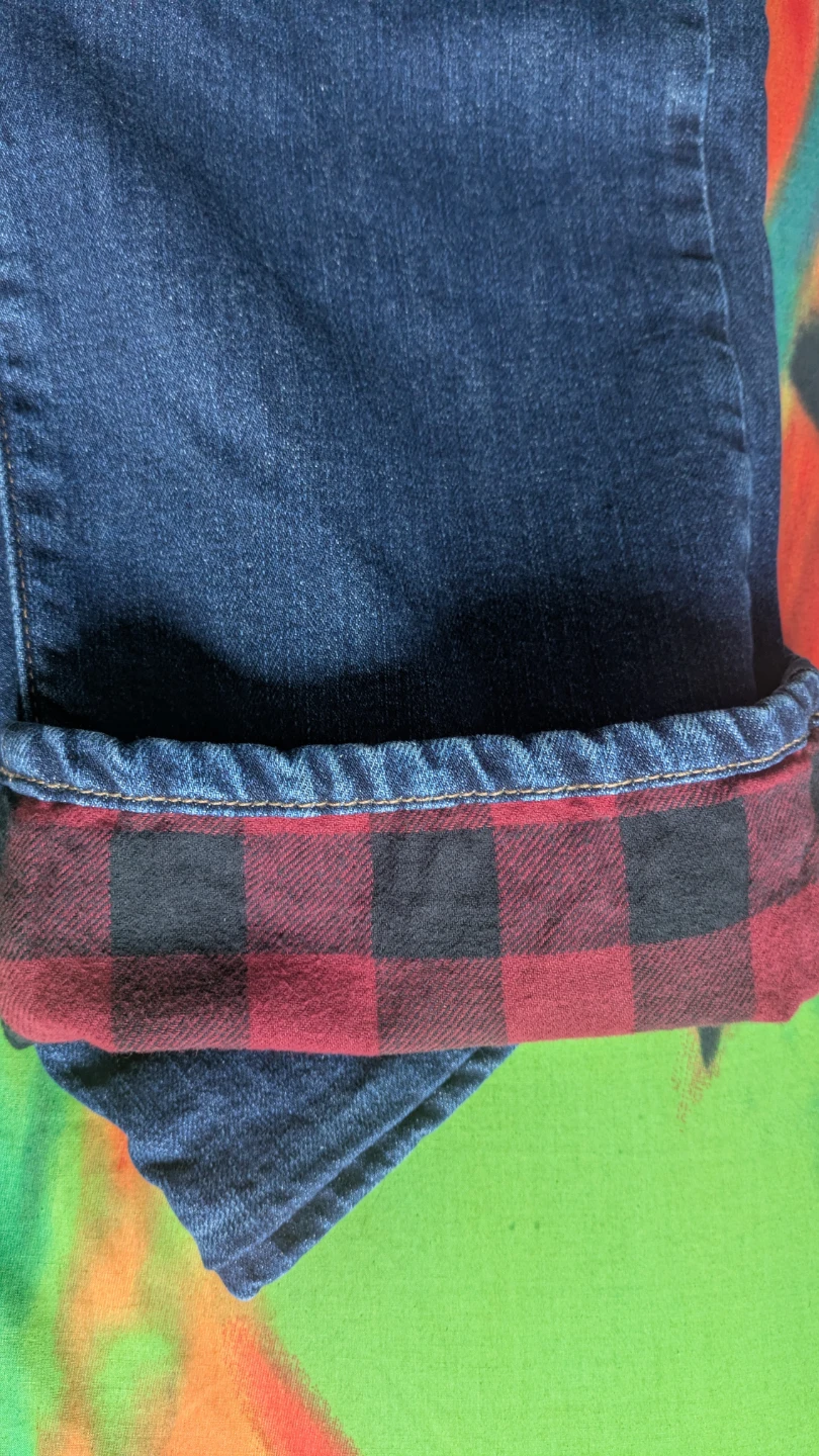Eddie Bauer Flannel-Lined Straight Jeans 34x32 - photo 2