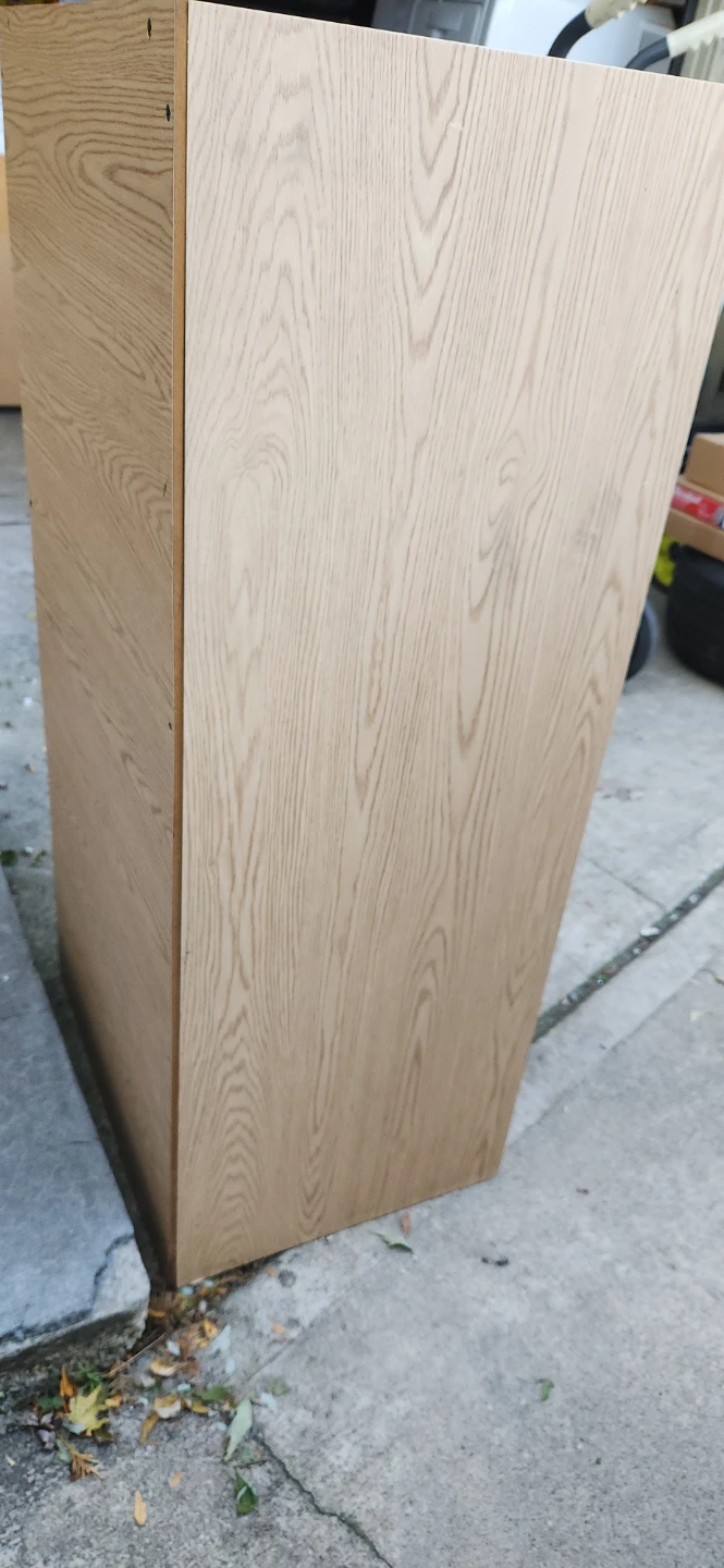 Light Oak Wood Storage Shelf - photo 5