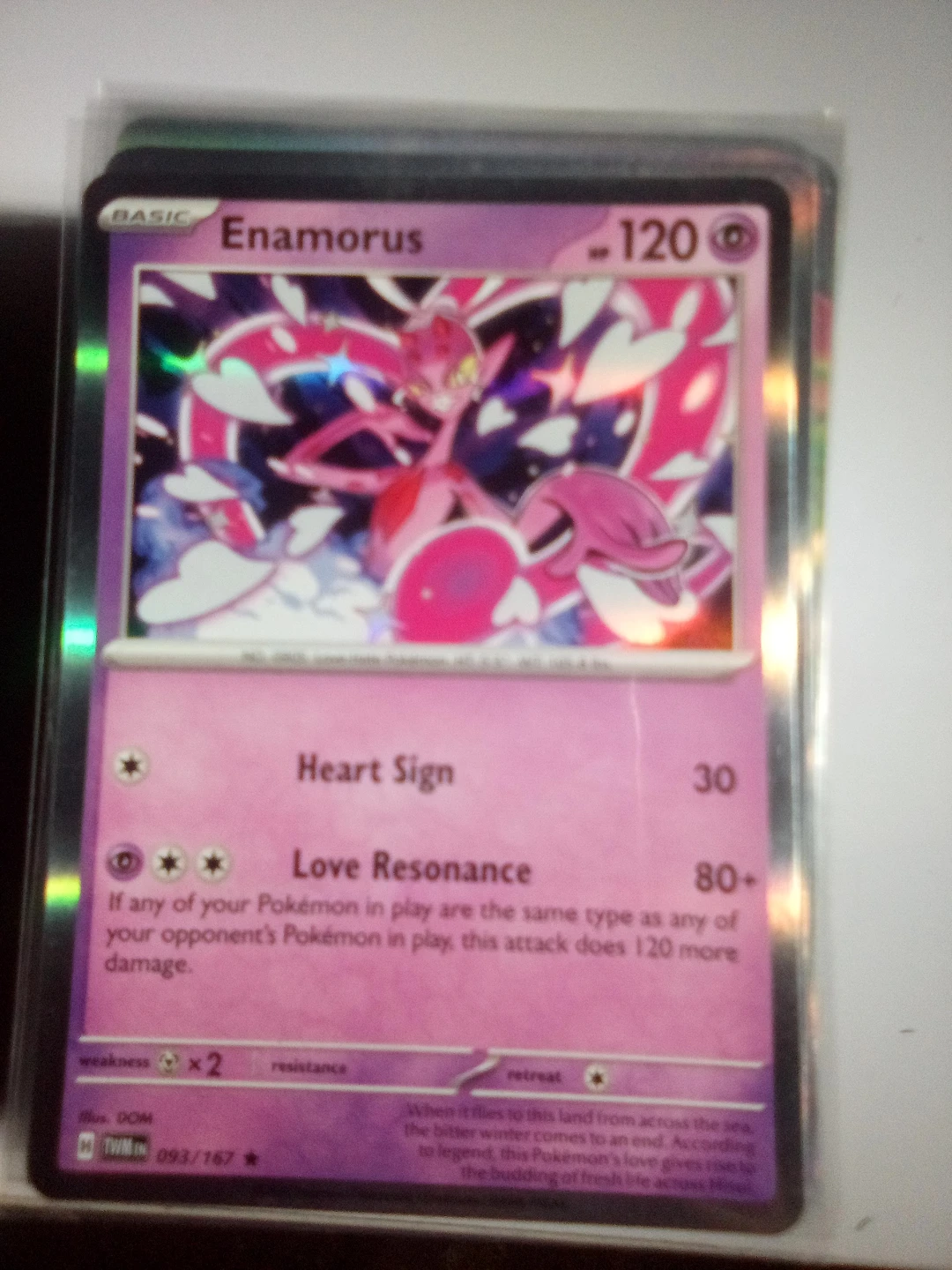 Enamorus Pokemon Trading Card 093/167
