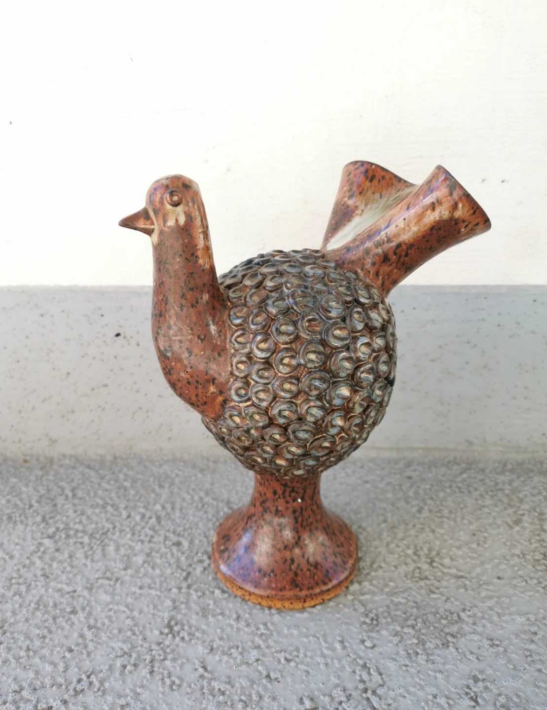 Vintage Gail Stewart Signed Studio Pottery Bird Sculpture - photo 5