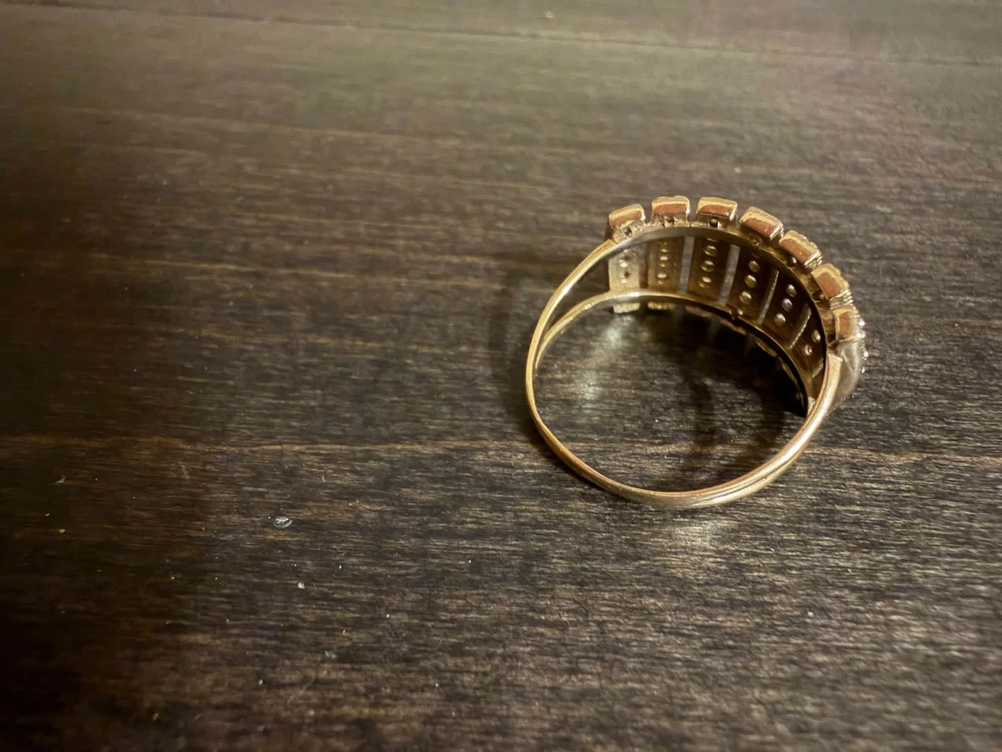 14k two tone (white & yellow) gold ring - photo 3