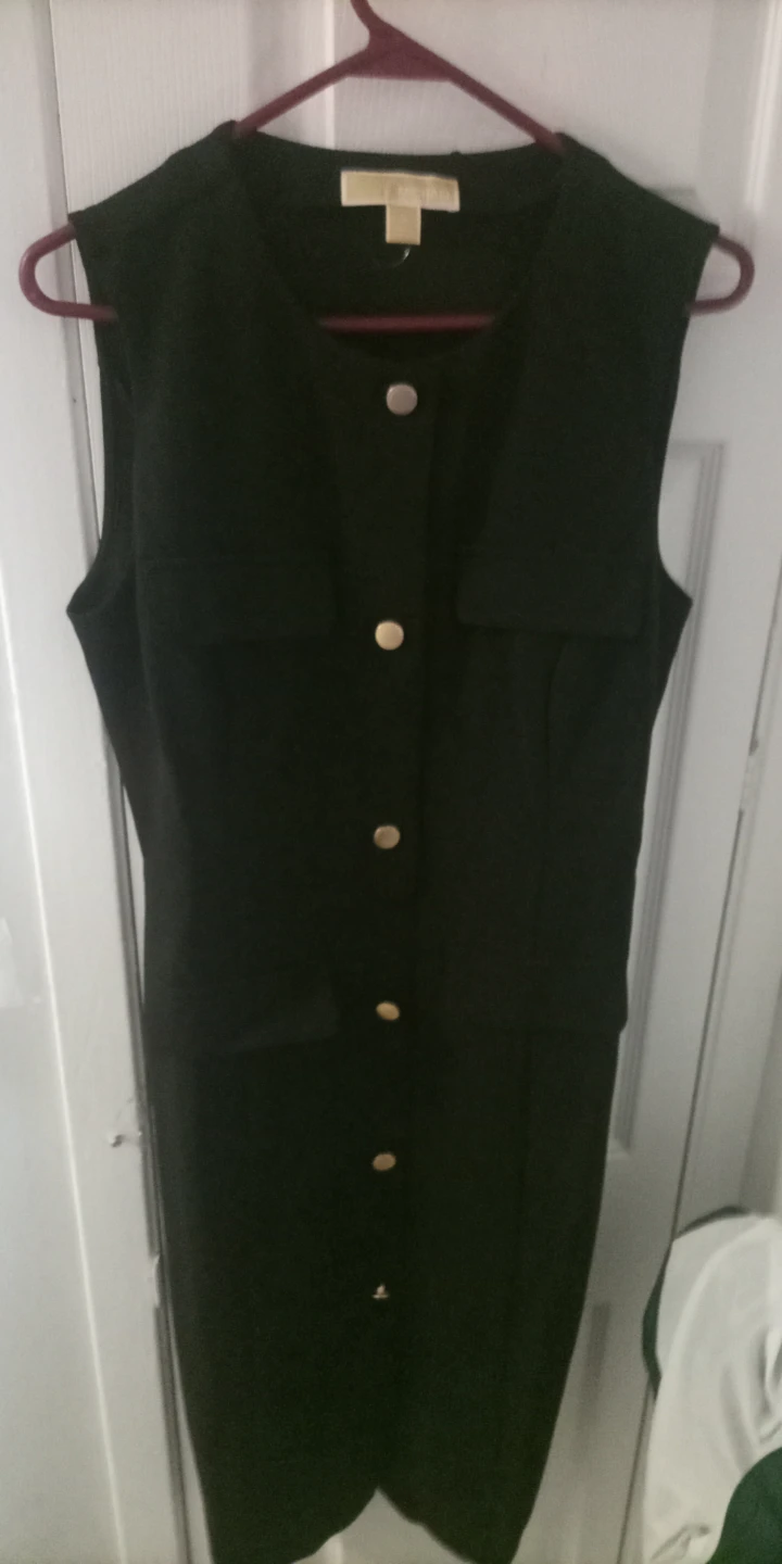Michael Kors Black Sleeveless Dress