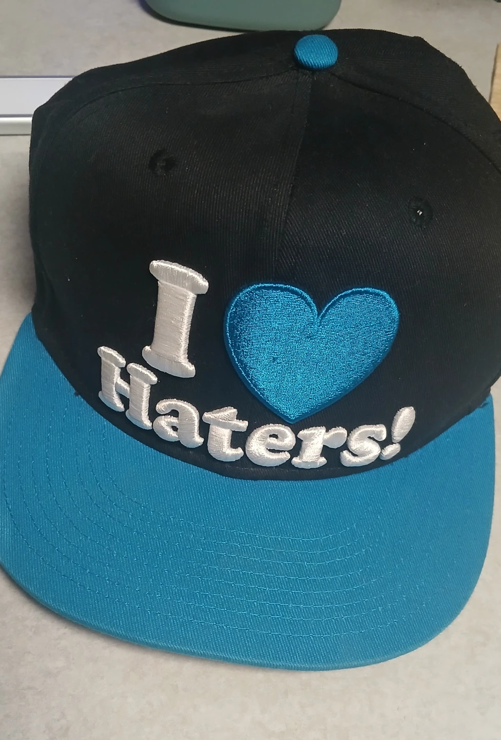 Carbon Elements I Heart Haters Snapback Hat