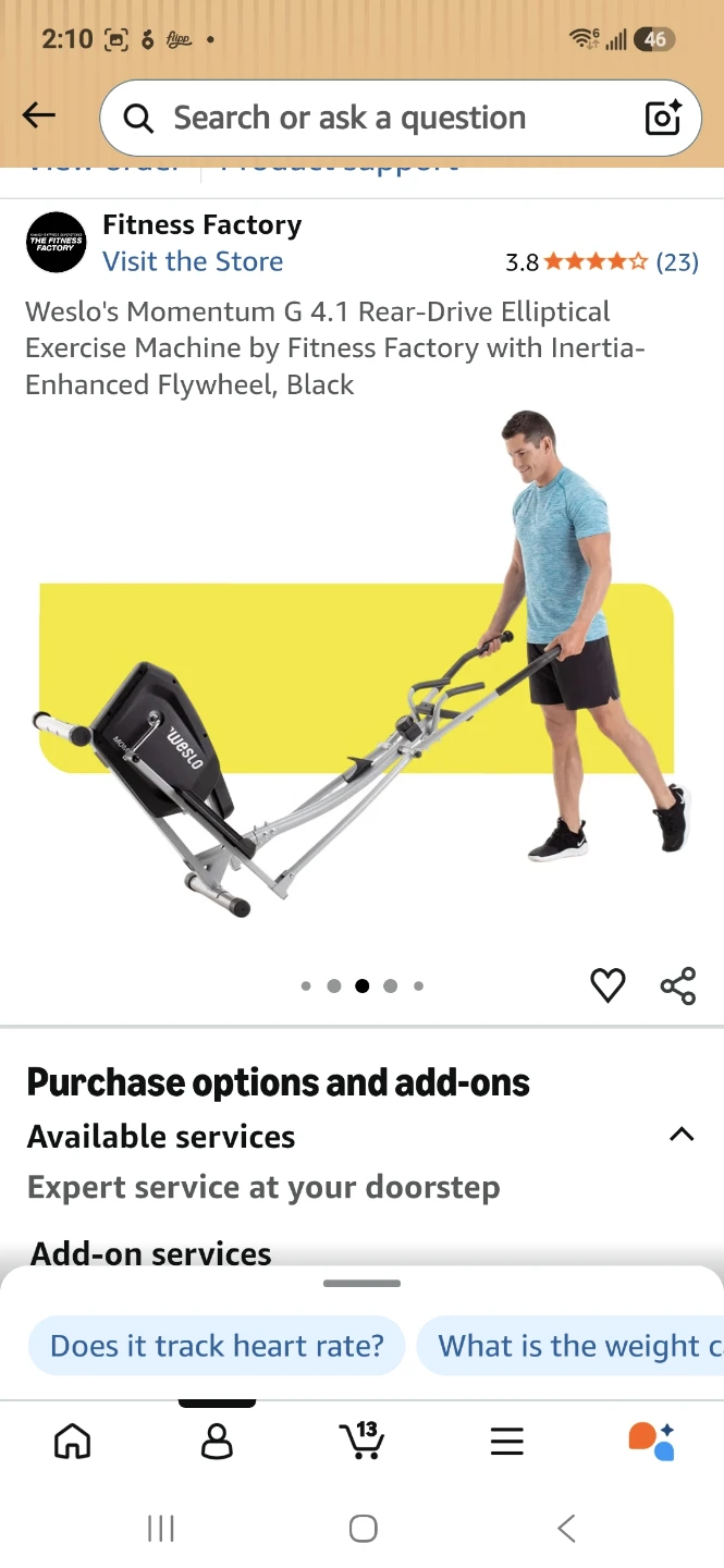 Weslo Momentum G 4.1 Elliptical Exercise Machine - photo 5