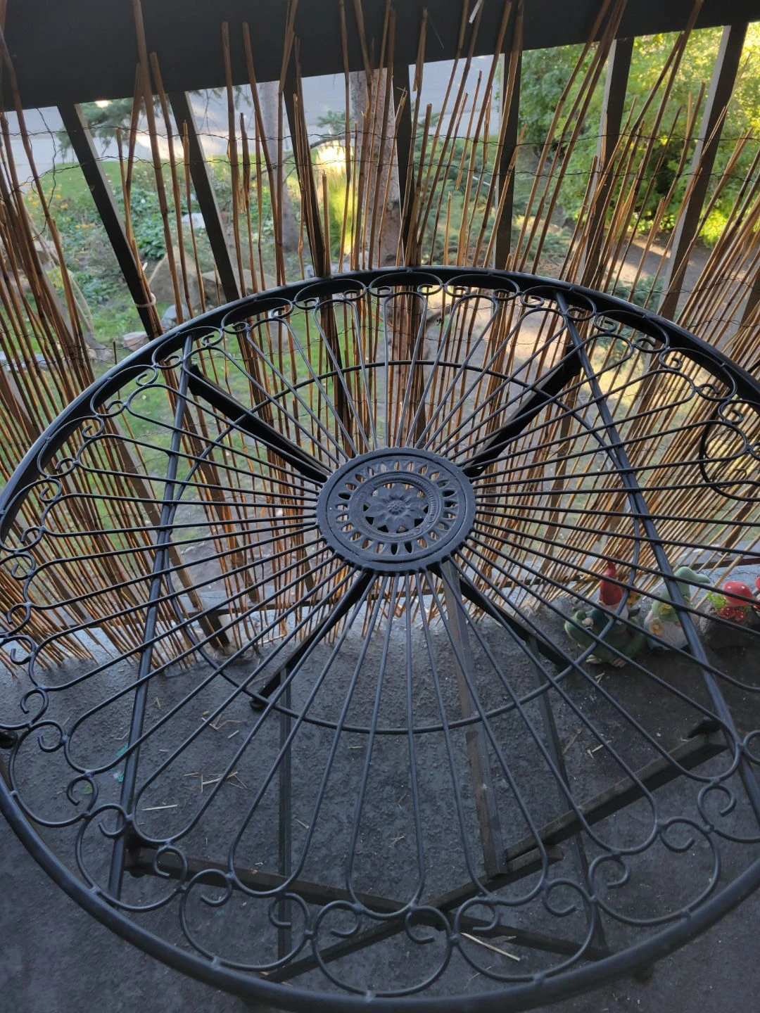 3-Piece Black Metal Bistro Set - photo 4