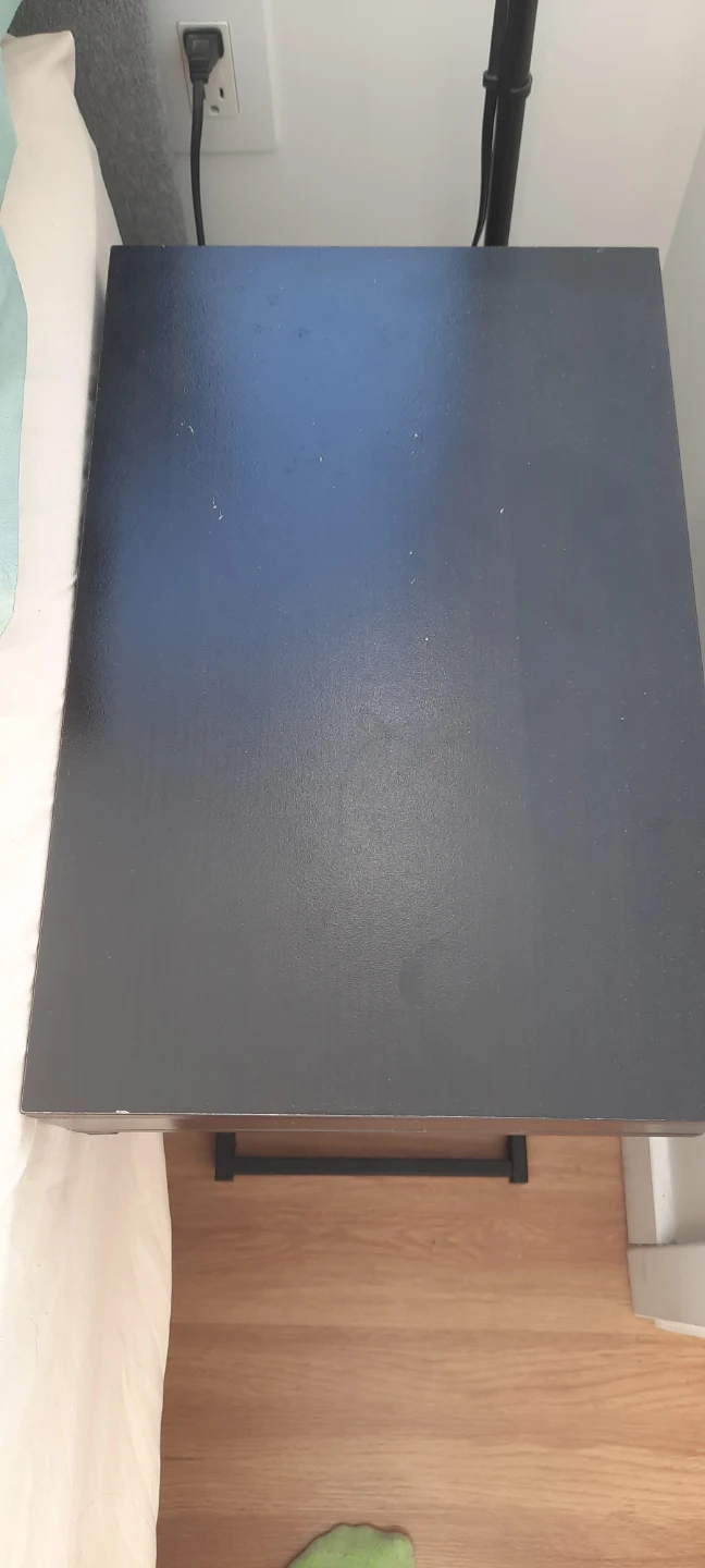 Black C-Shaped Side Table - photo 2