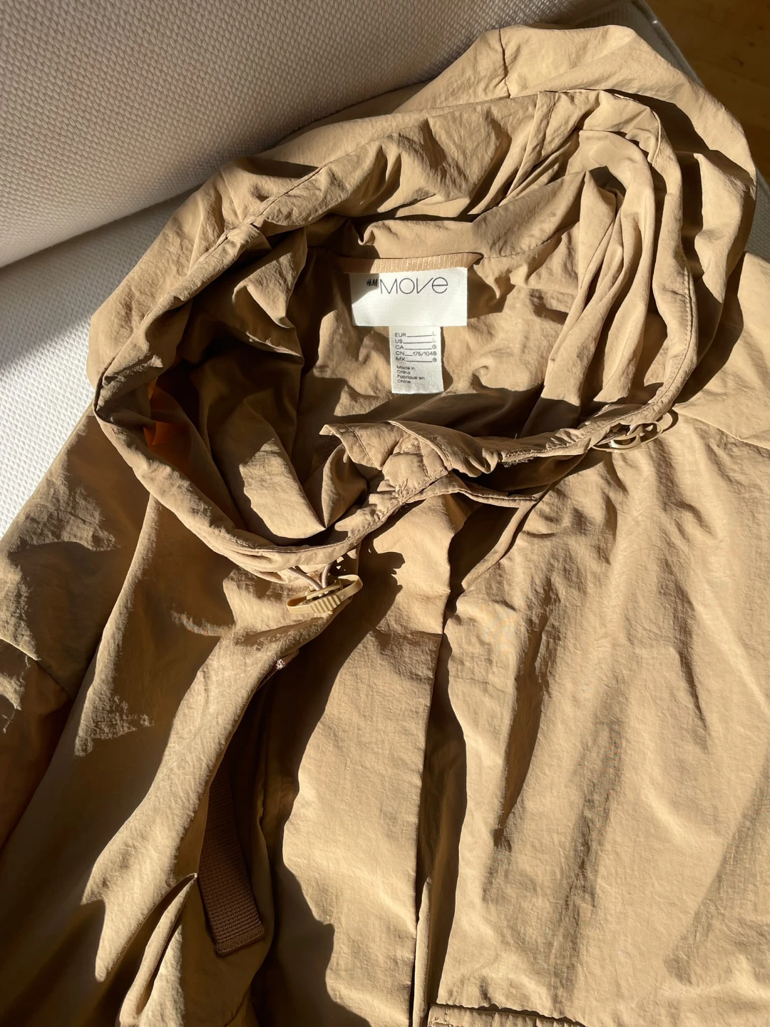 H&M  Hooded Jacket - Beige - Size Large - photo 2