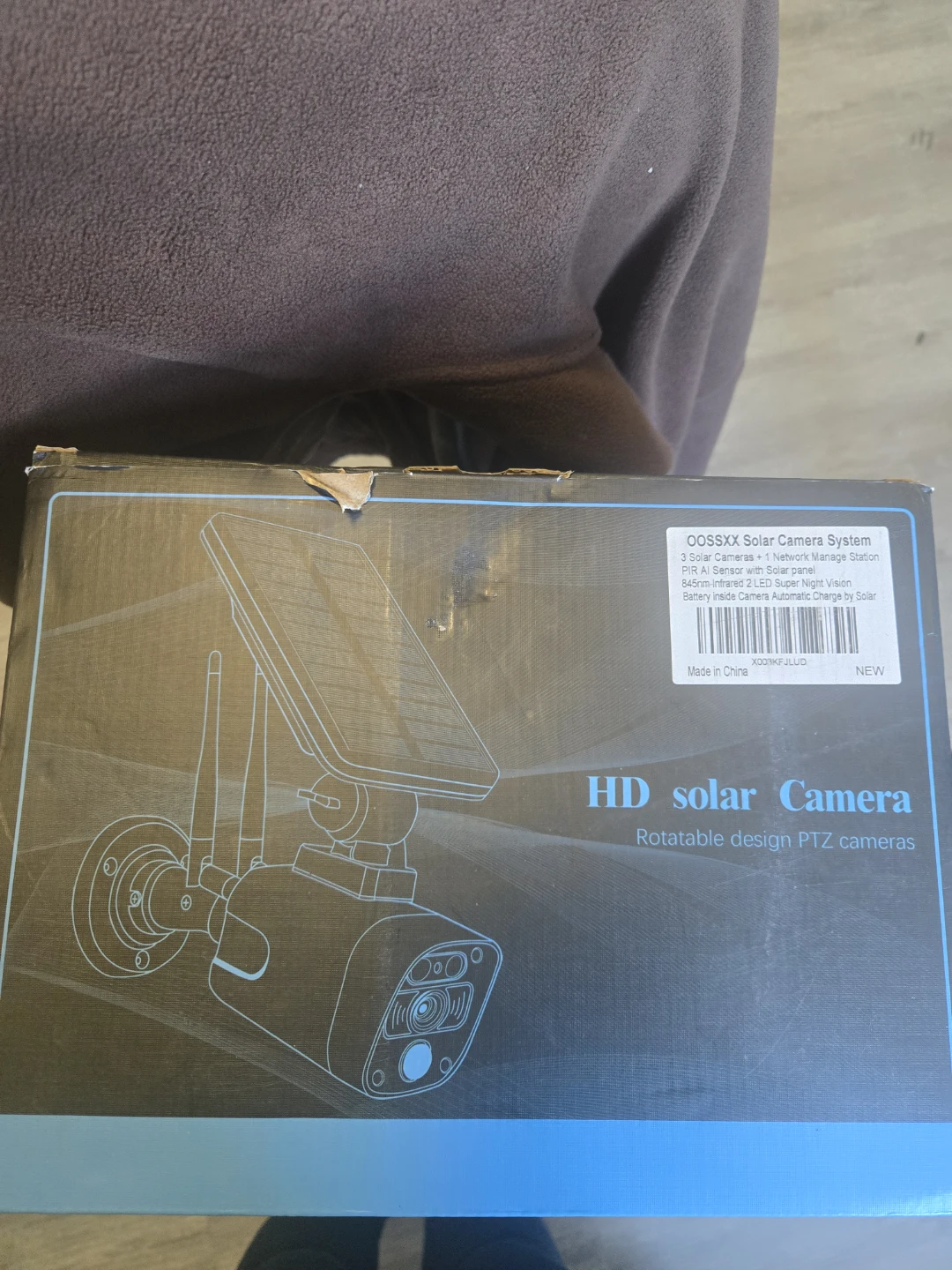 OOSSXX Solar Camera System with 3 Cameras