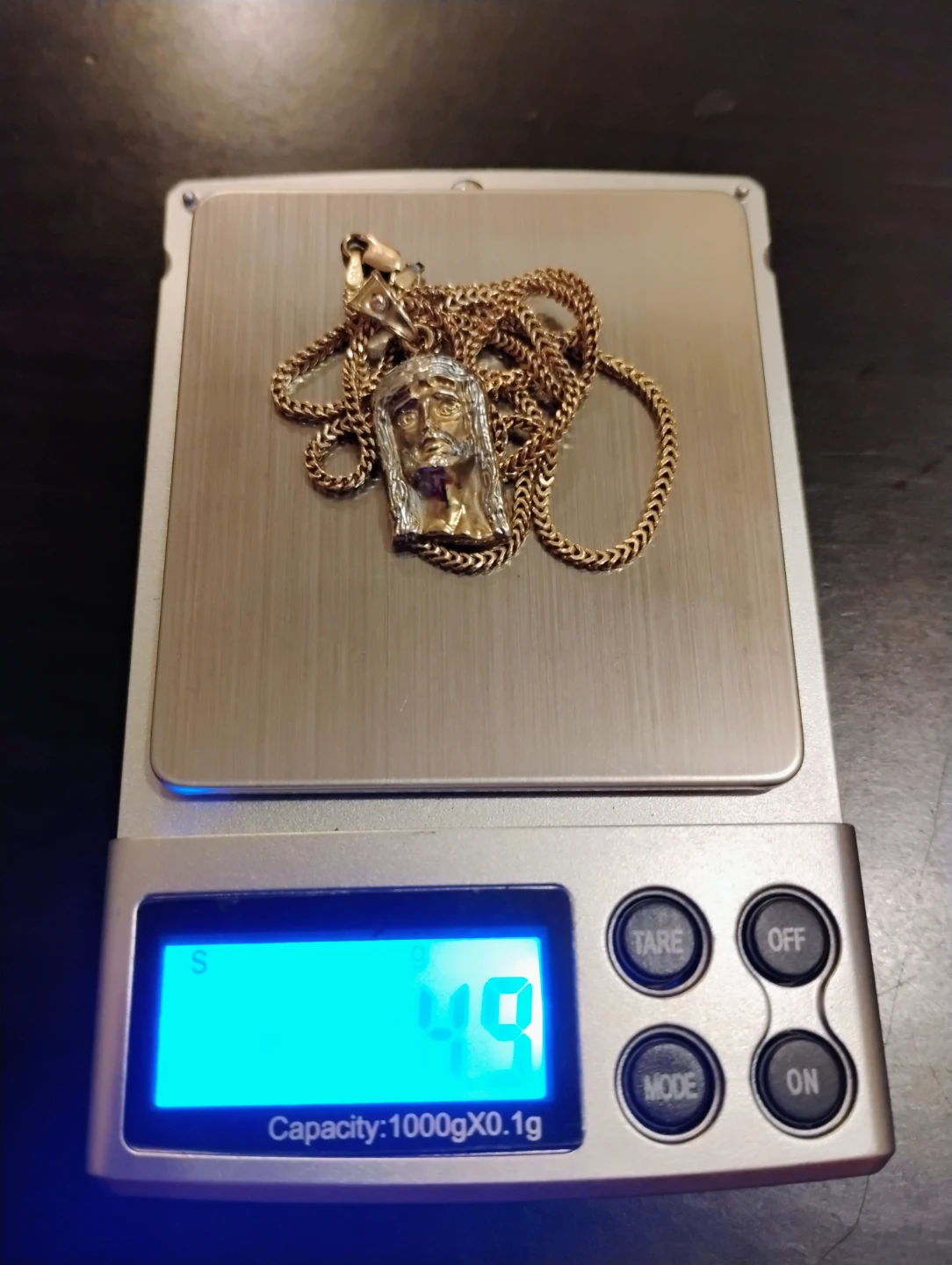 10k Gold Franco link chain - photo 3