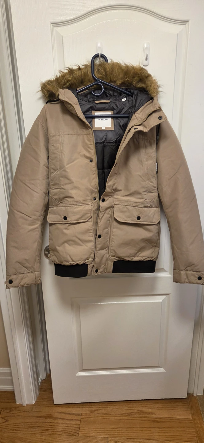Jack & Jones Tan Winter Jacket Size Large