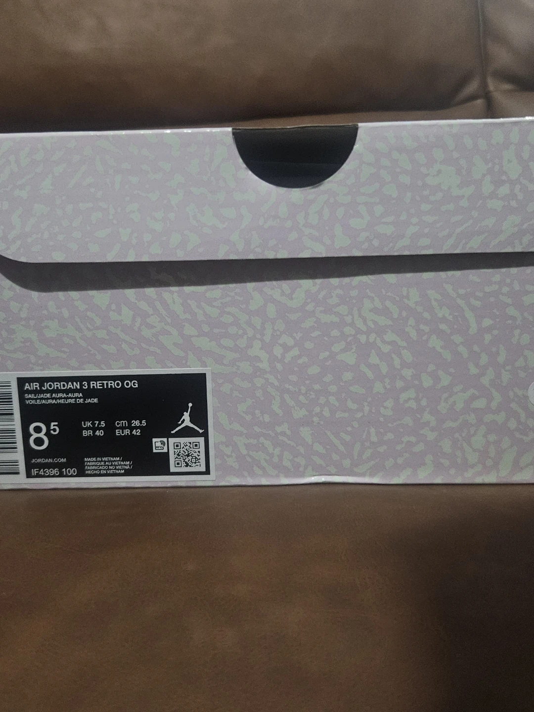 Air Jordan 3 Retro OG Sail Jade Aura - photo 2