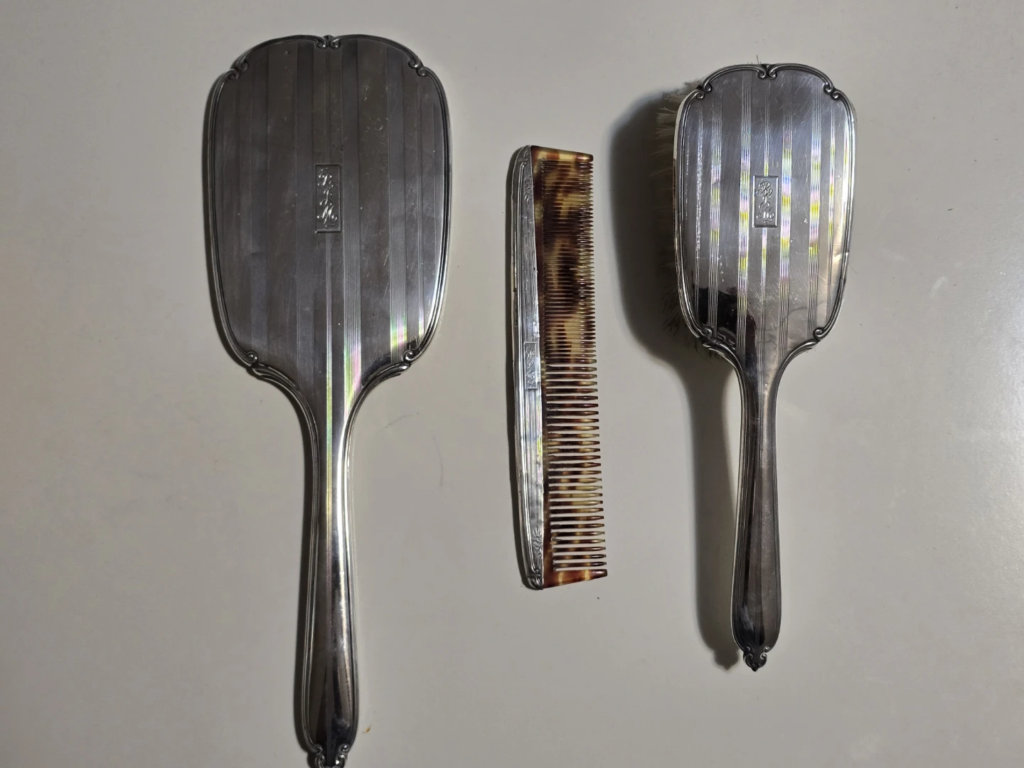 Vintage Sterling Silver Vanity Set - photo 2