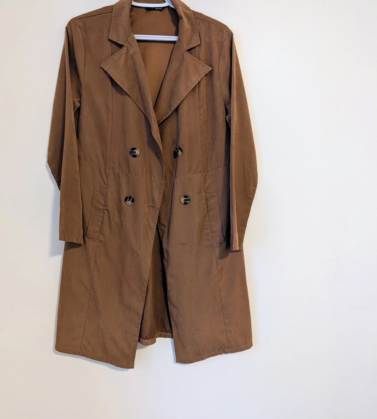 Brown Double-Breasted Coat - photo 2