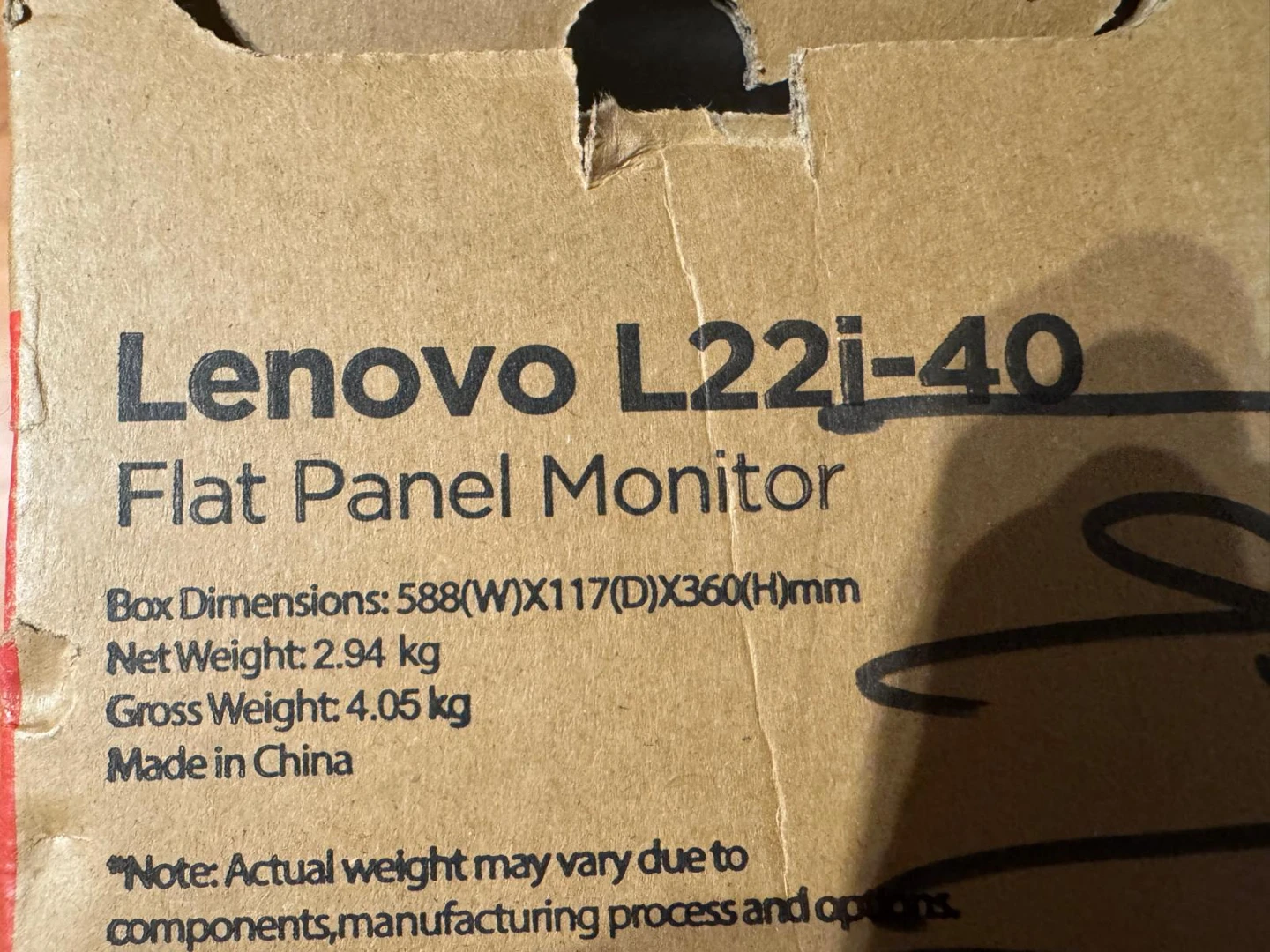 Lenovo L22i-40 21.5-inch Flat Panel Monitor - photo 3