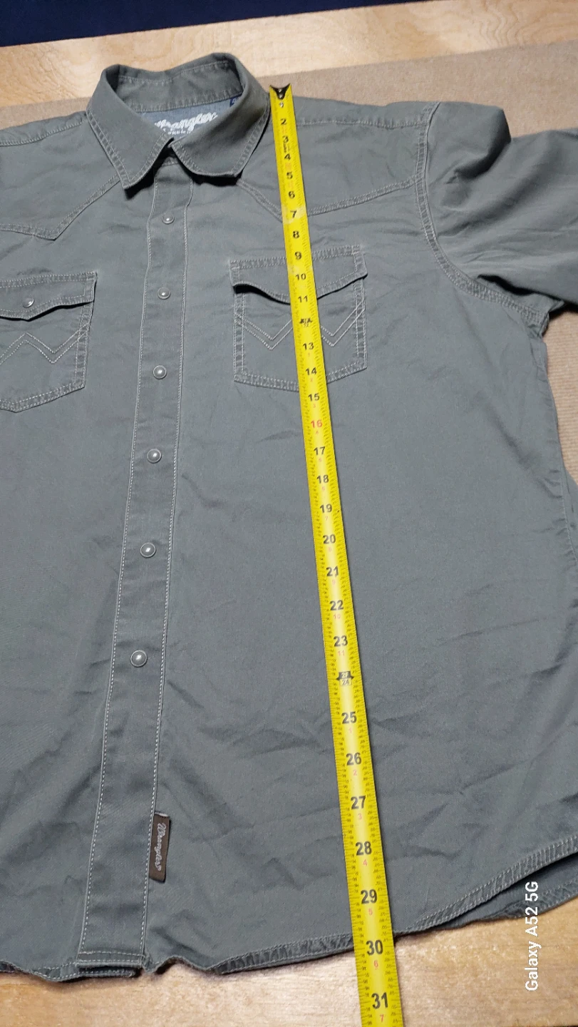 Wrangler Retro Premium Shirt - Olive Grey - XL - photo 4