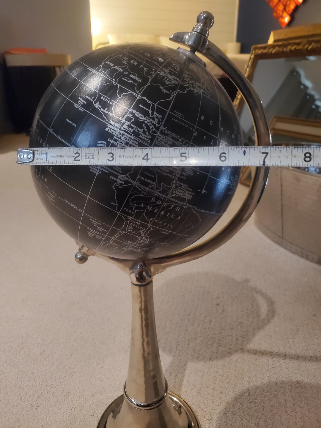 Decorative black and silver globe - photo 4