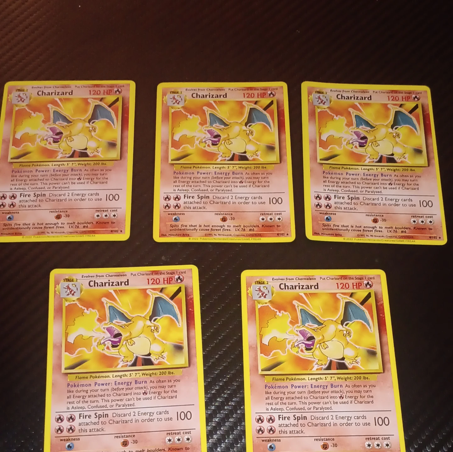 Lot of 10 Charizard Pokemon Trading Cards