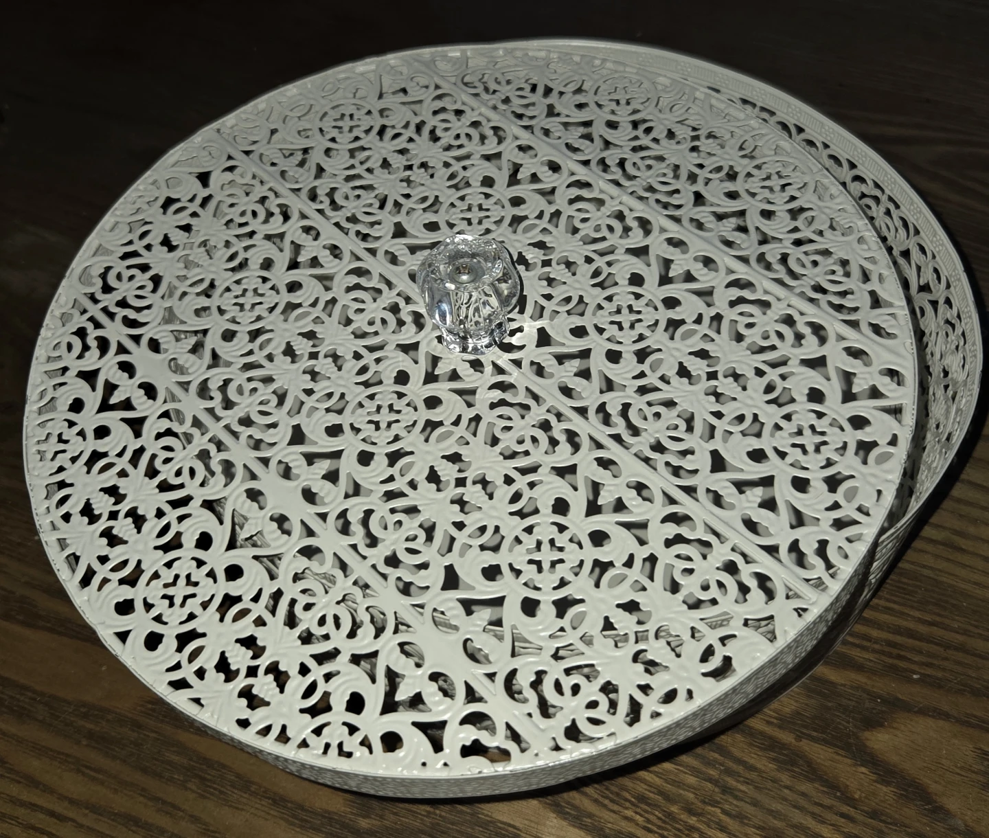 White Metal Decorative Storage Container - photo 2