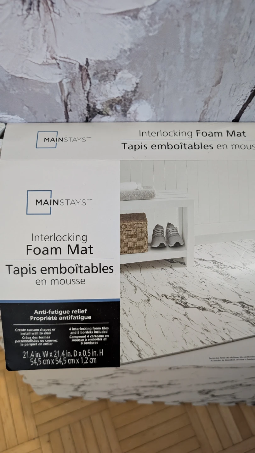 Mainstays Interlocking Foam Mat - Marble Print - photo 3