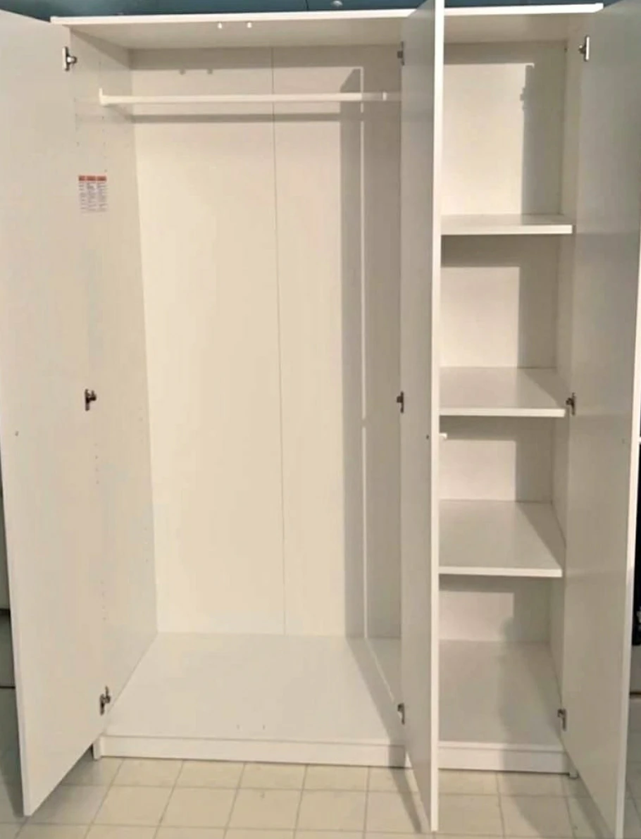 IKEA White Wardrobe with Mirrored Door - photo 2