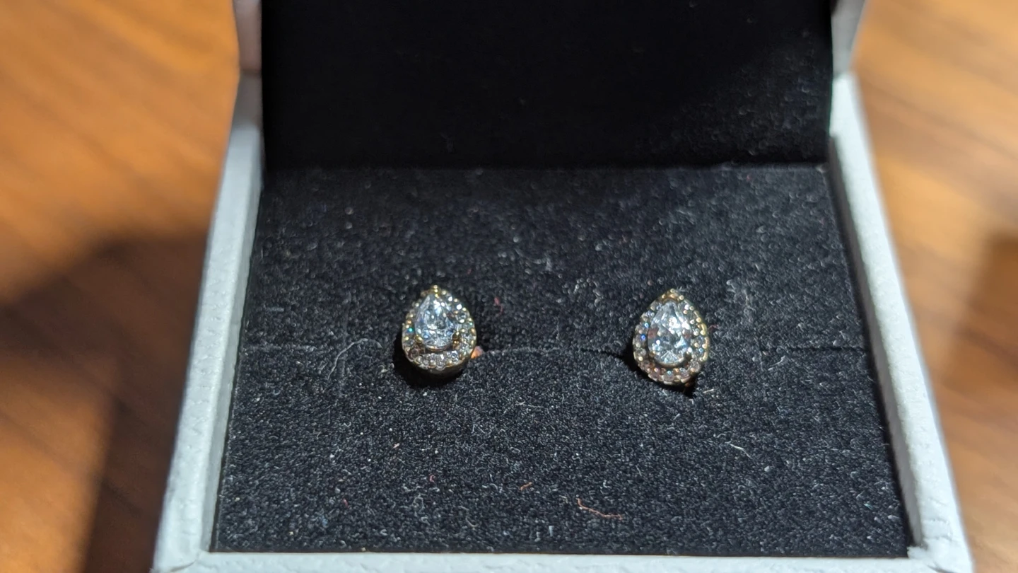 Pandora Teardrop and Hoop Earring Set - photo 2