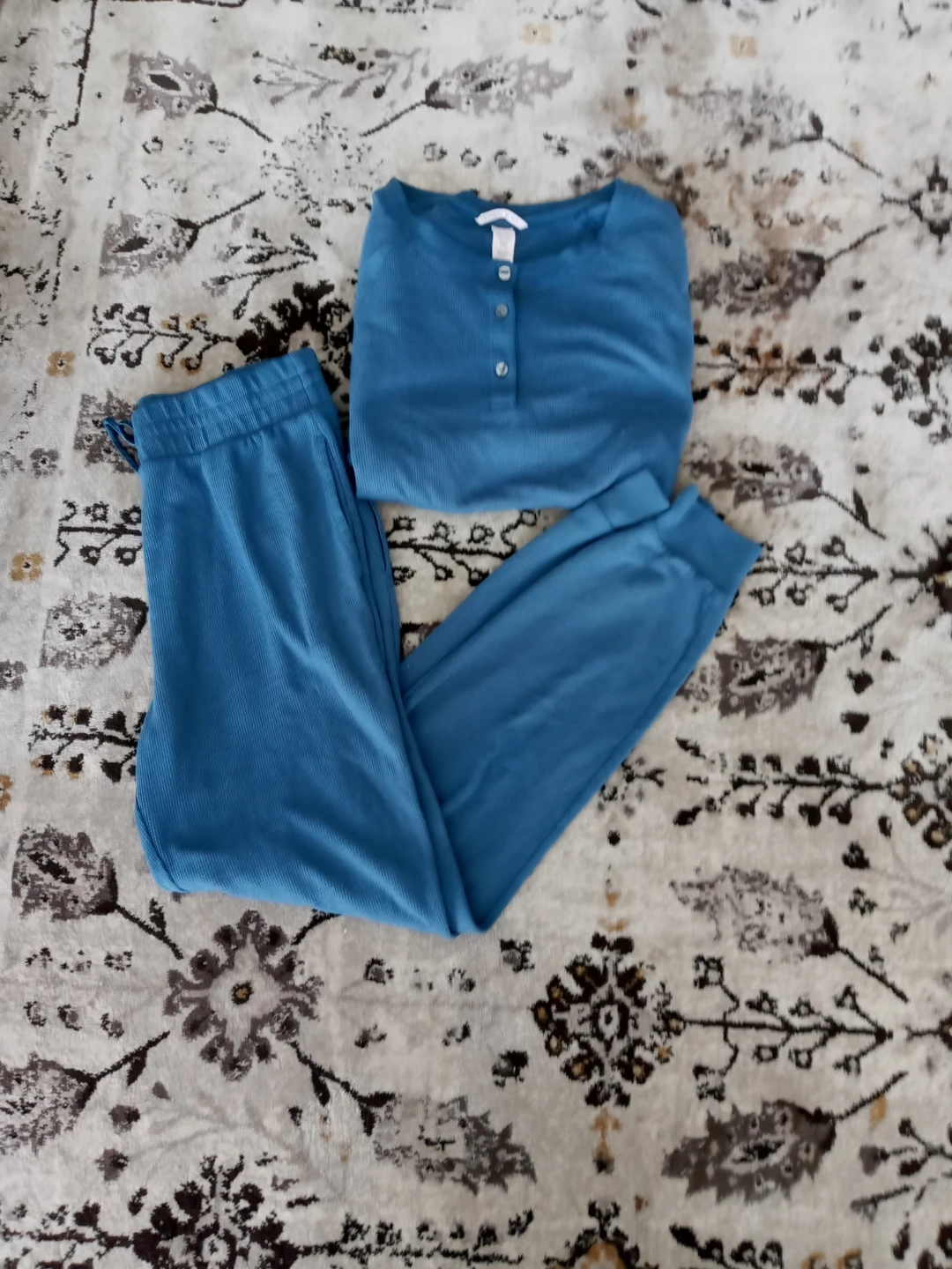 Victoria' Secret PJs Waffle Henley Jogger Set XS