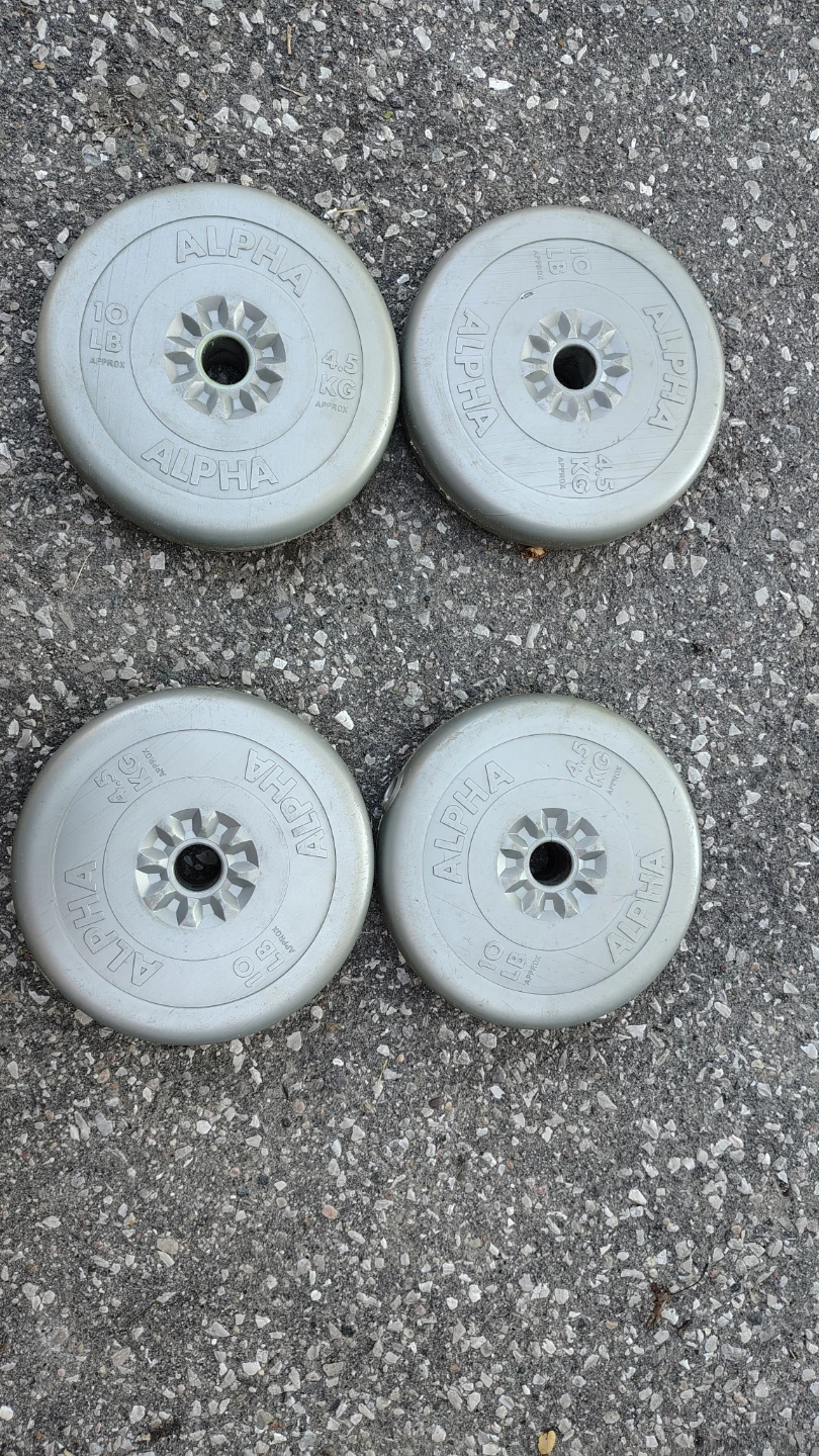 Alpha 10 lb / 4.5 kg Weight Plates (Set of 4) - photo 4