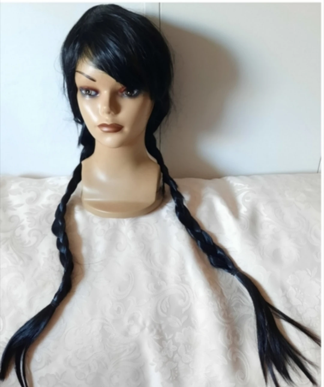 Black Braided Synthetic Wig - photo 2