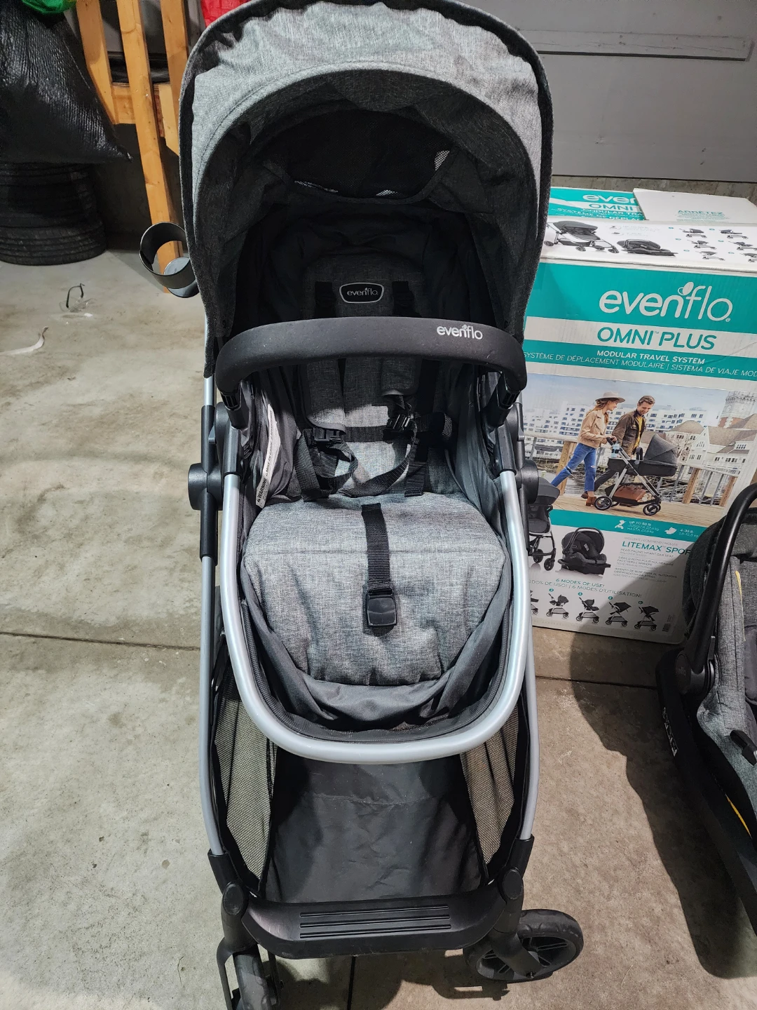 Car seat and stroller Evenflo Omni Plus Modular Travel System - photo 2