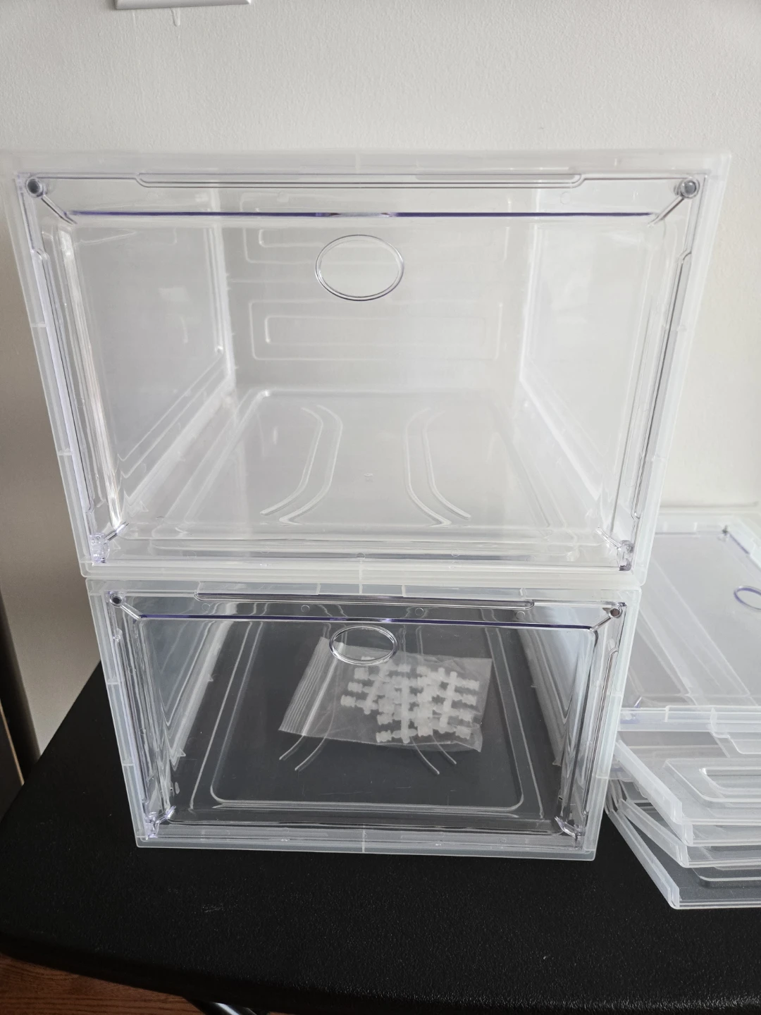 Clear Stackable Shoe Storage Boxes