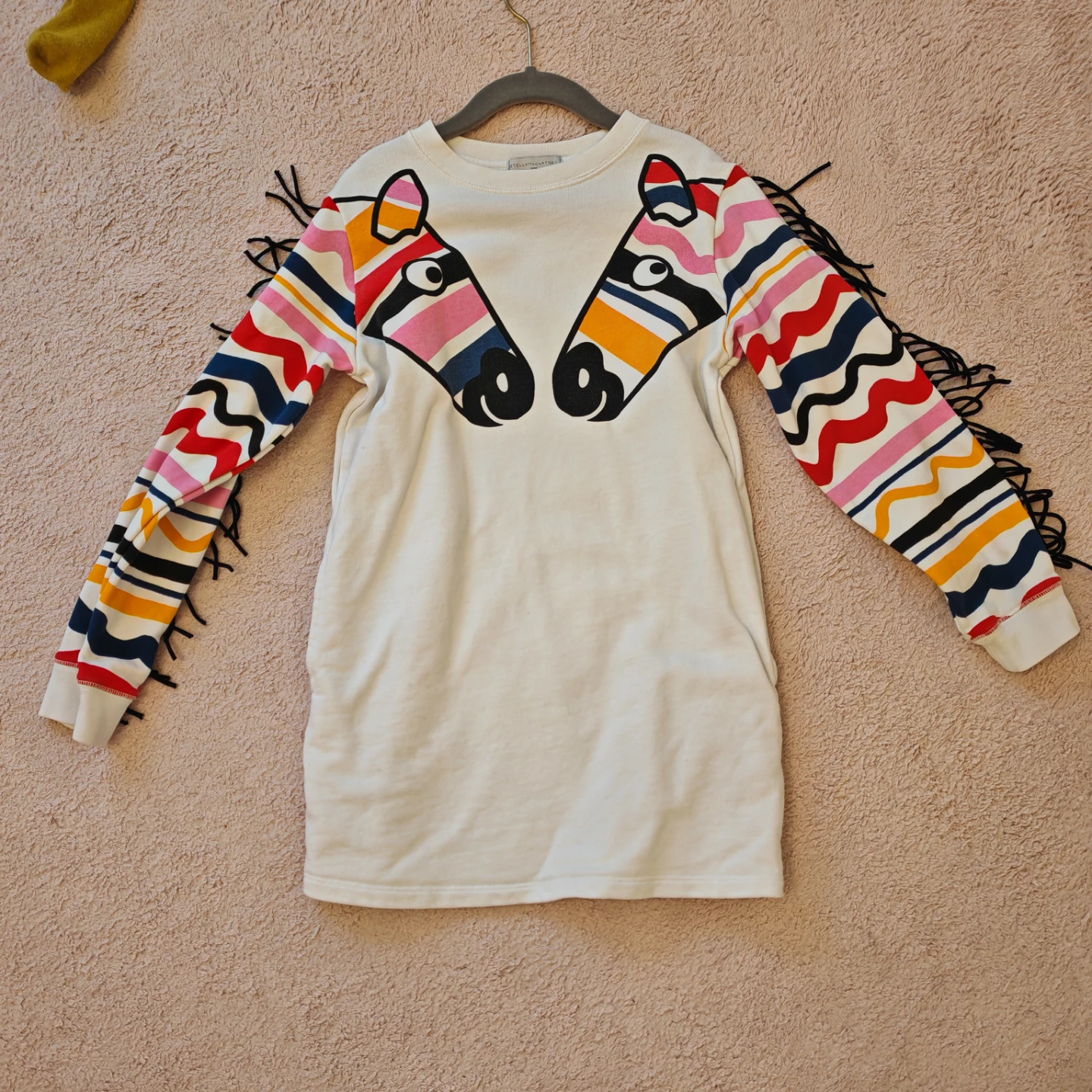Stella McCartney Kids Zebra Long Sleeve Dress - photo 3