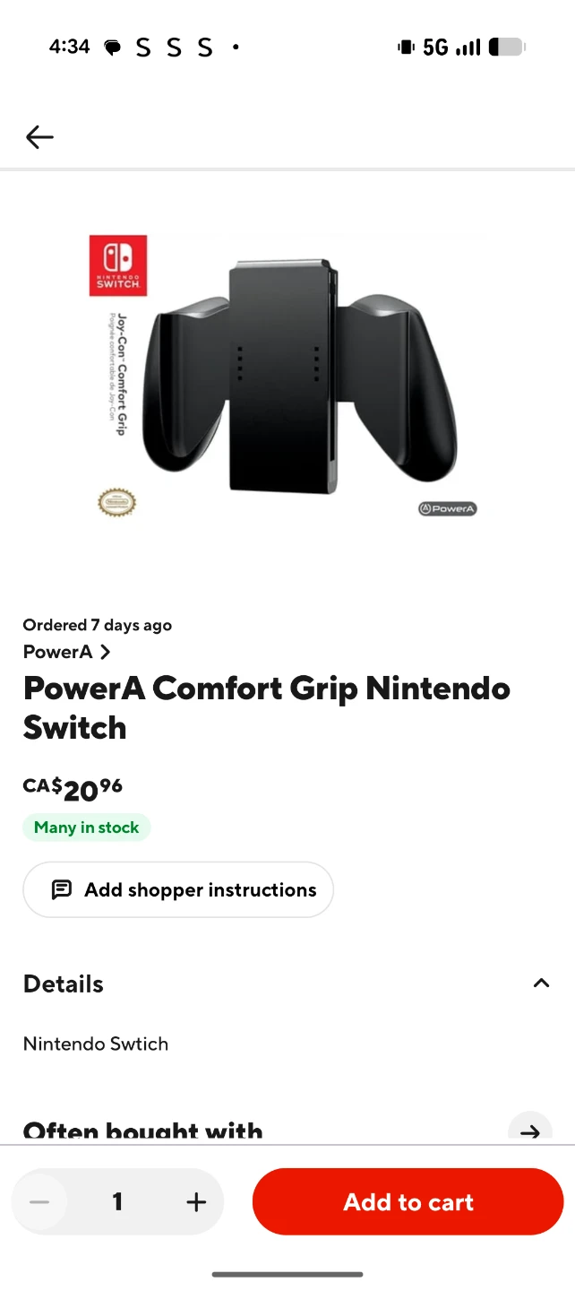 PowerA Joy-Con Comfort Grip for Nintendo Switch - photo 3