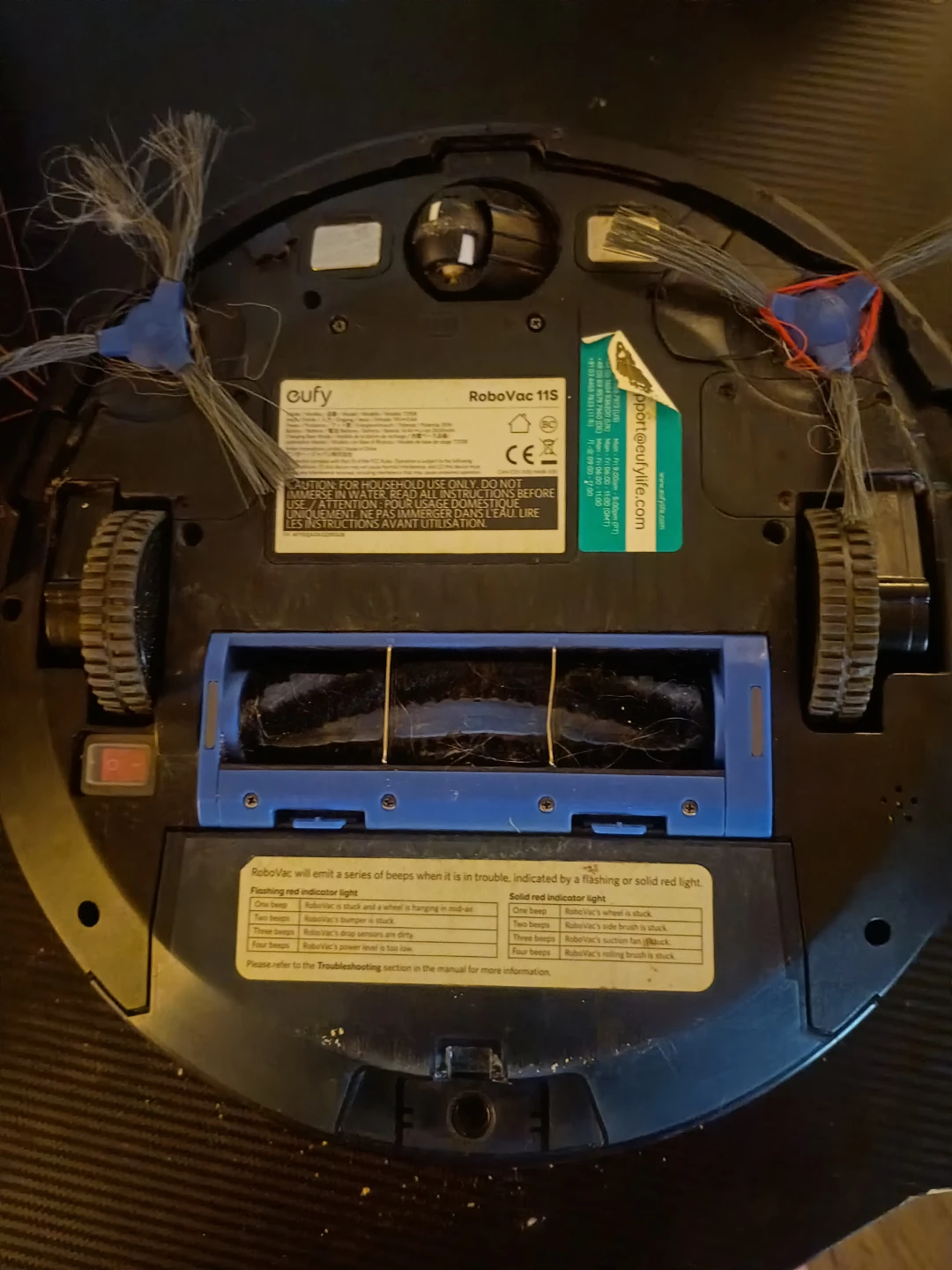 eufy RoboVac 11S Robot Vacuum with dock and brand new battery.