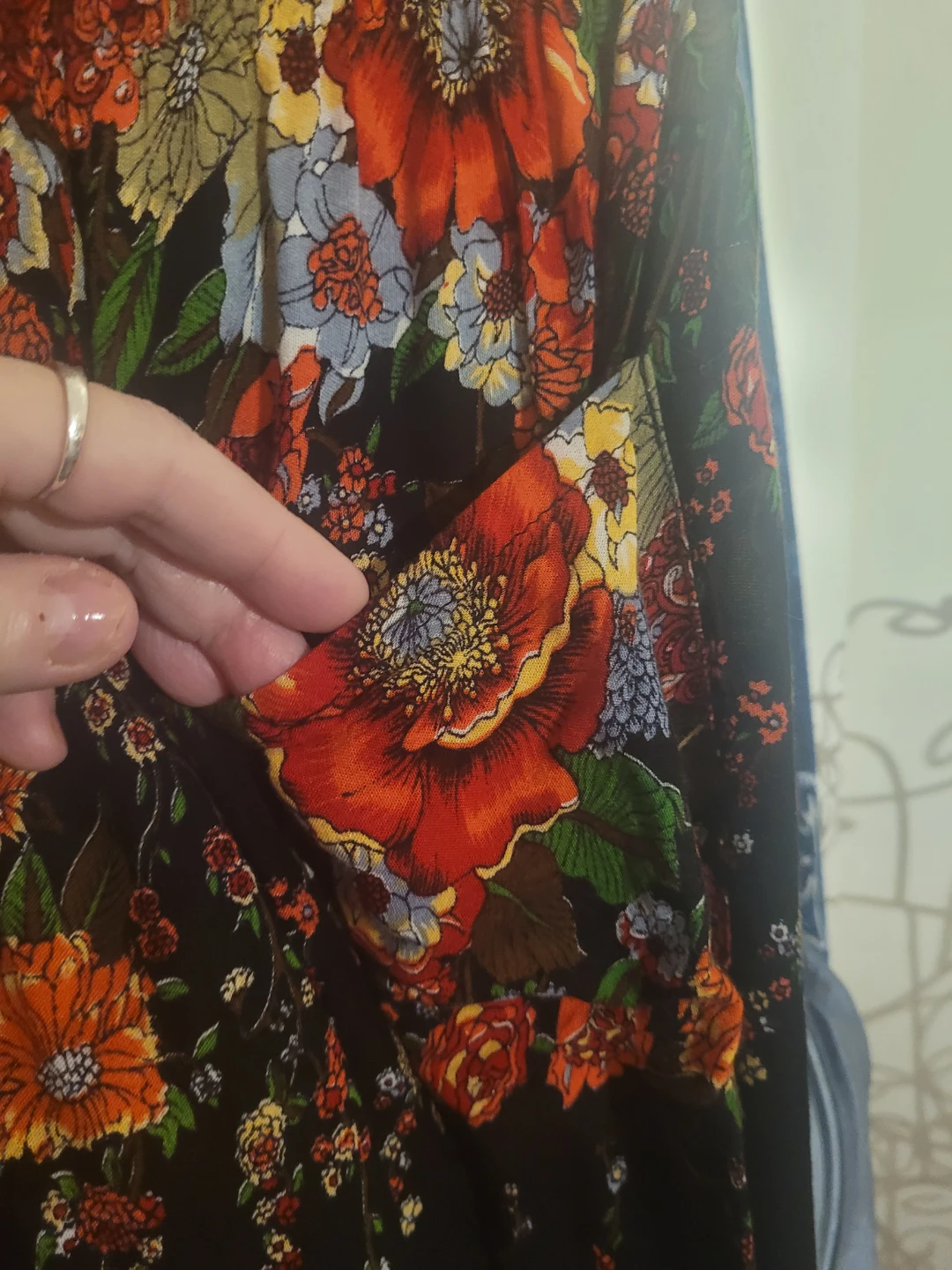 Floral Print Wide-Leg Pants - photo 3