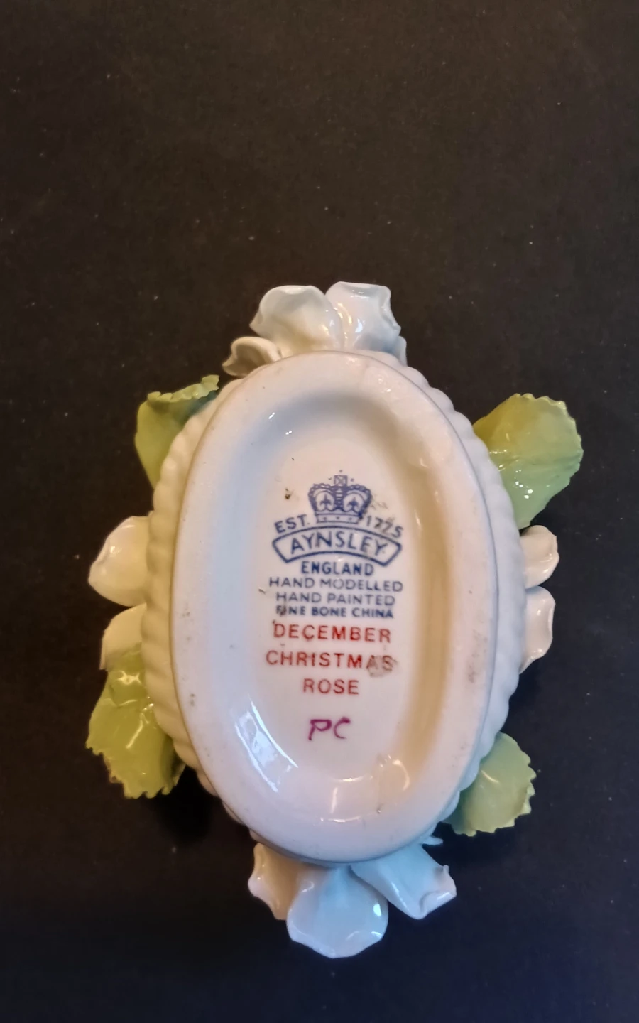 Aynsley Christmas Rose Bone China Figurine - photo 5