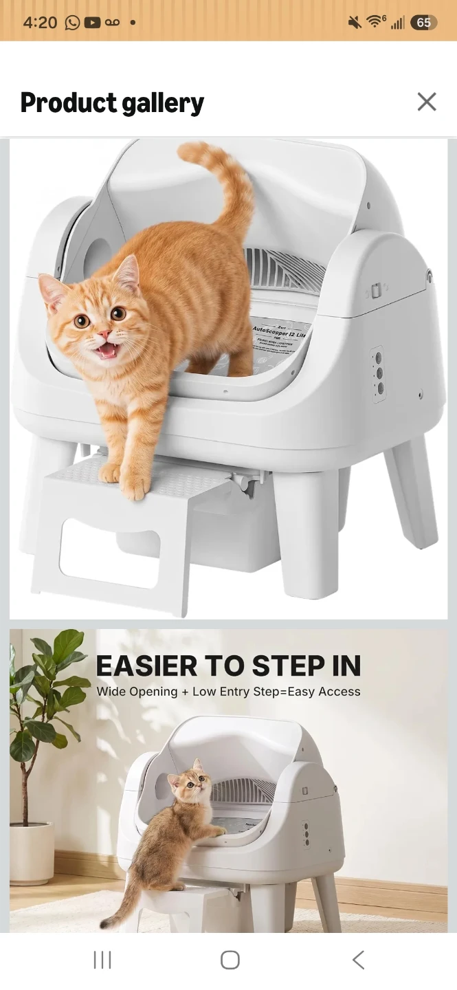 PetPivot AutoScooper 12 Lite Self-Cleaning Cat Litter Box - photo 4