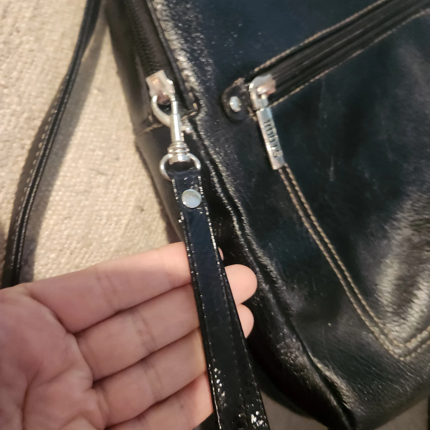 Roots Black Leather Backpack - photo 3