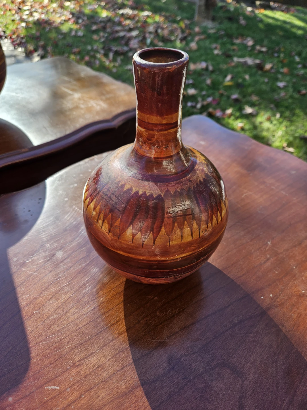 Small Decorative Terracotta Bud Vase