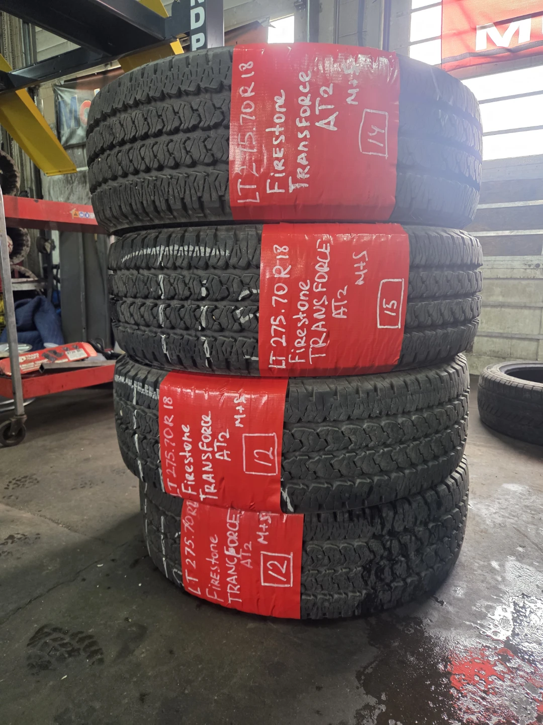 4 Firestone Transforce AT2 Tires LT275/70R18