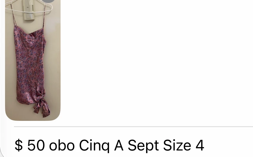 Cinq A Sept Paisley Dress Size 4