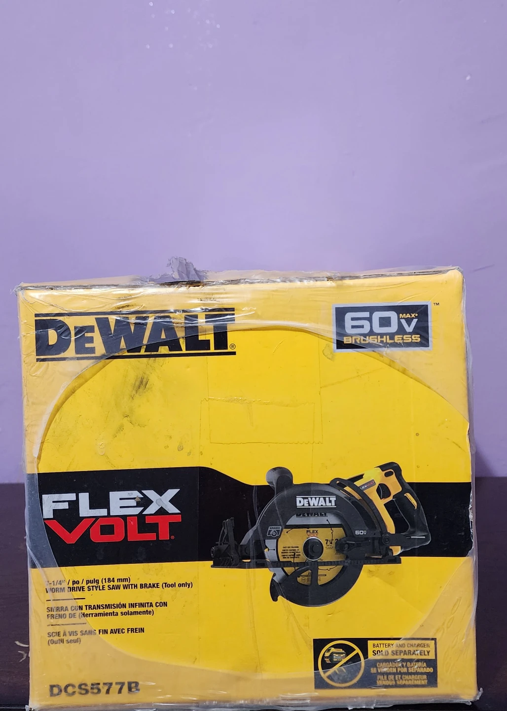 Dewalt  worm drive style  60 v  circular saw new - photo 2