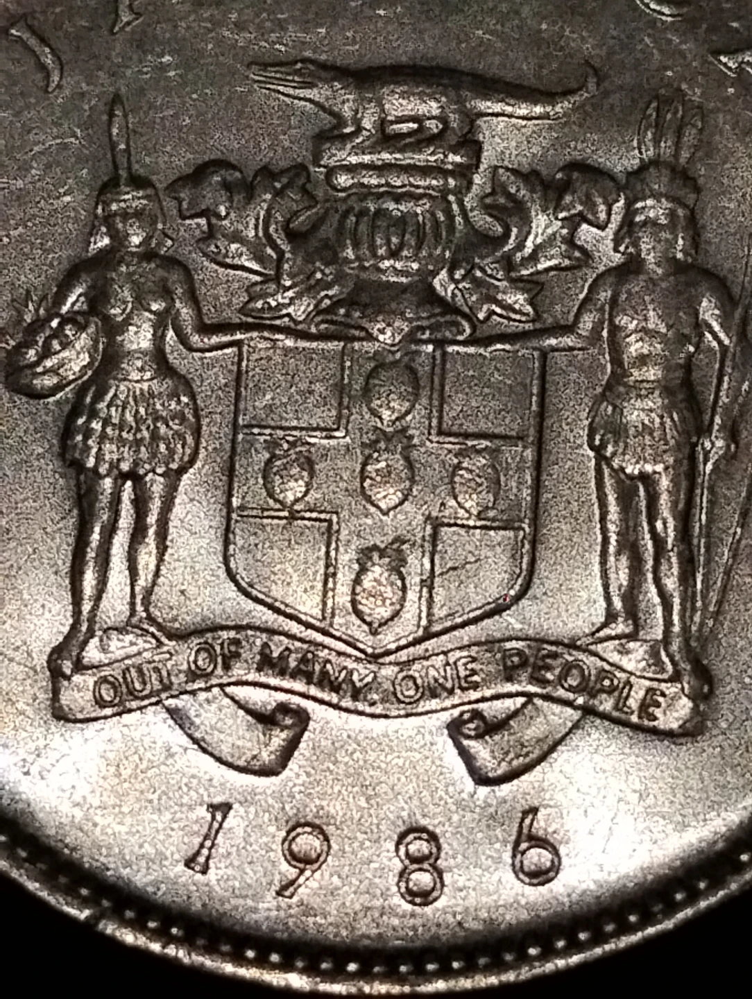 1986 Jamaica 25 Cents Coin - photo 3