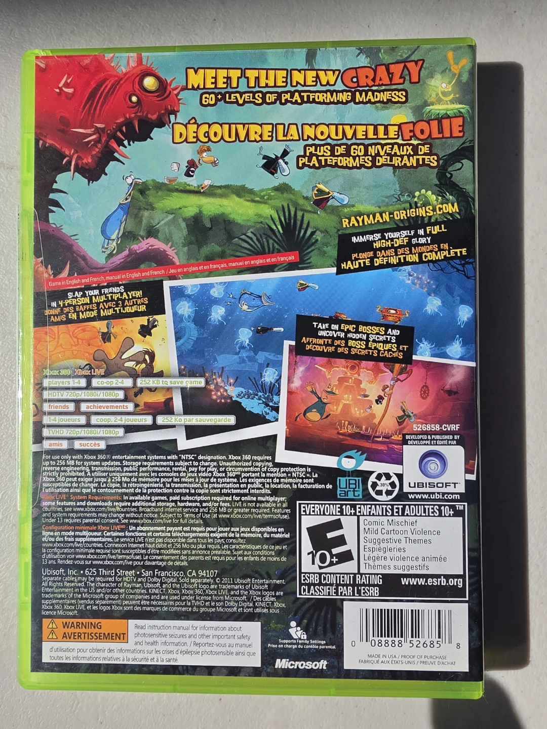 Rayman Origins for Xbox 360 - photo 2