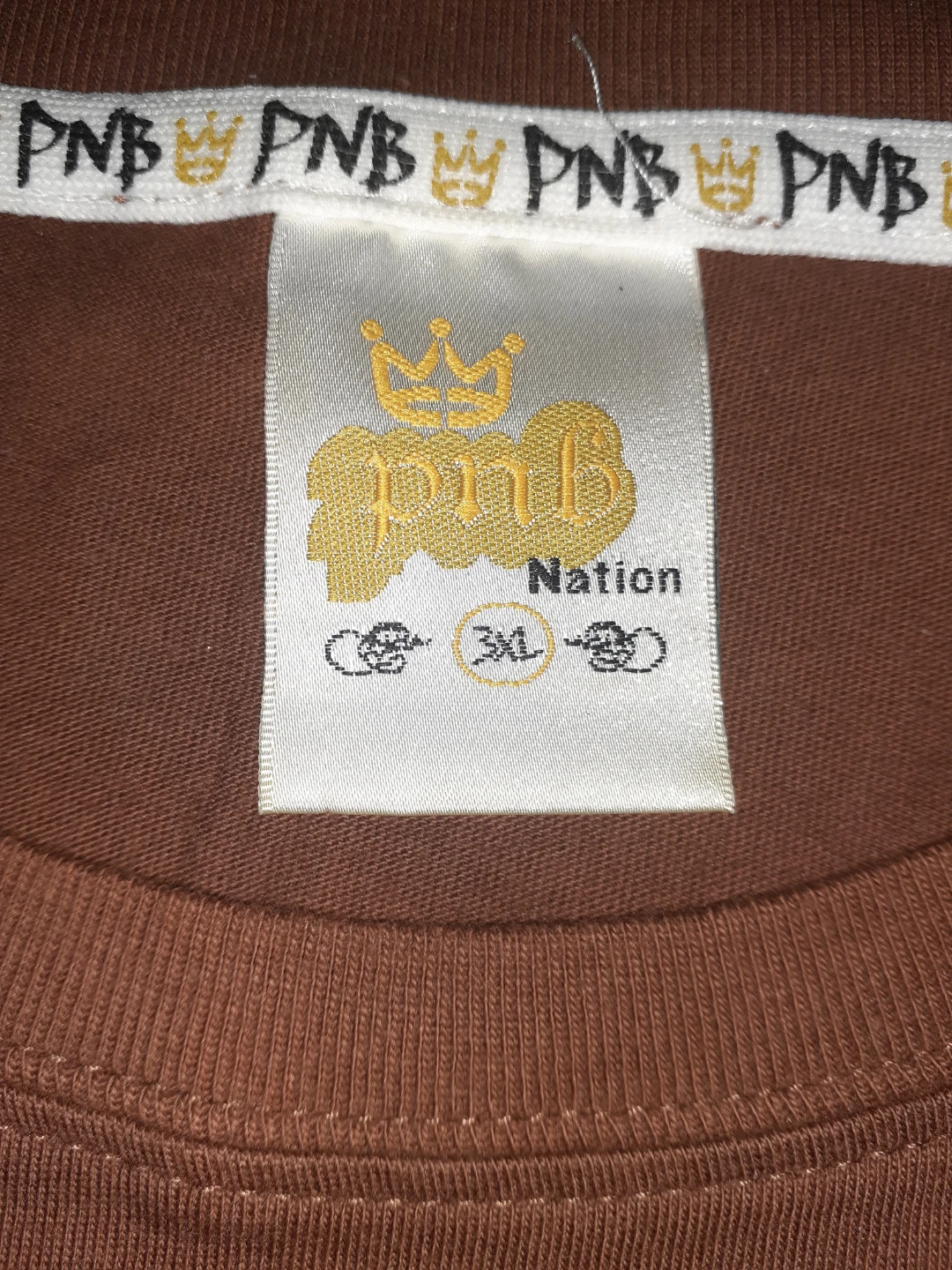 PNB Nation Brown T-Shirt 3XL VINTAGE Y2K - photo 2